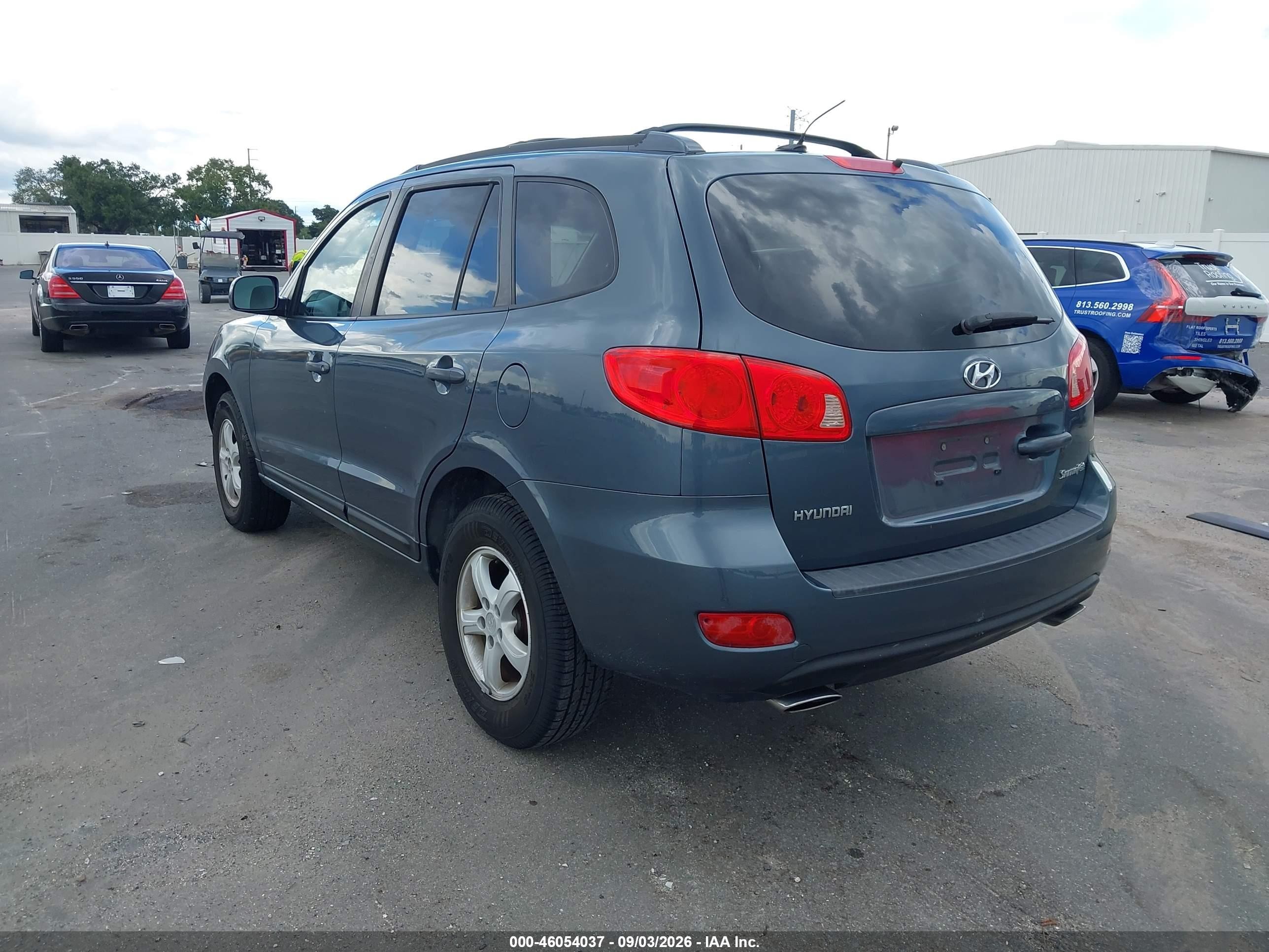 2007 Hyundai Santa Fe Gls Серый vin: 5NMSG13DX7H114865