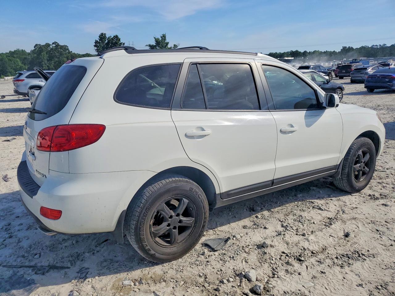 2007 Hyundai Santa Fe Gls White vin: 5NMSG13DX7H121699