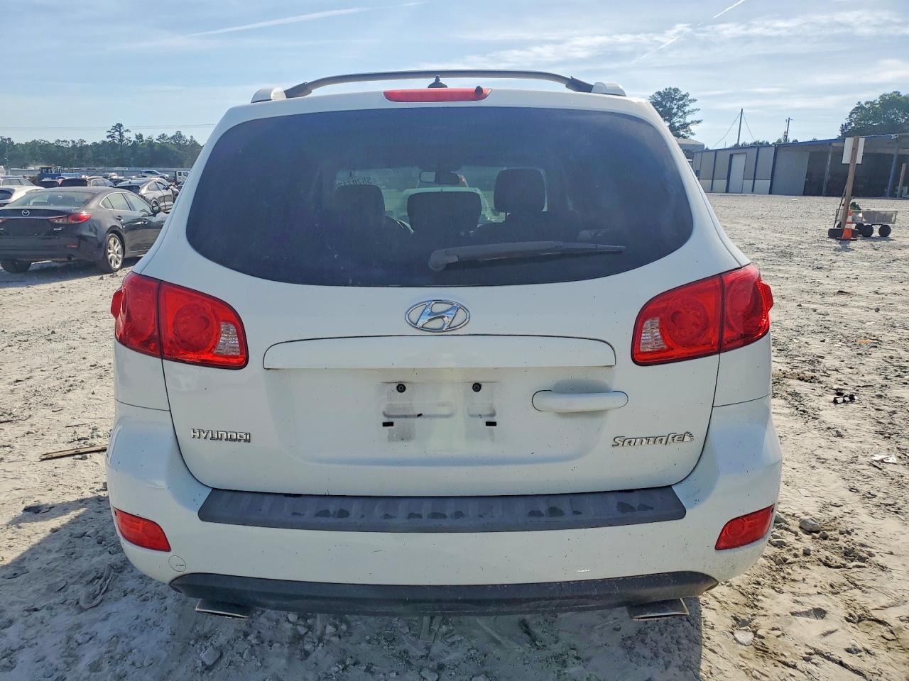 2007 Hyundai Santa Fe Gls White vin: 5NMSG13DX7H121699
