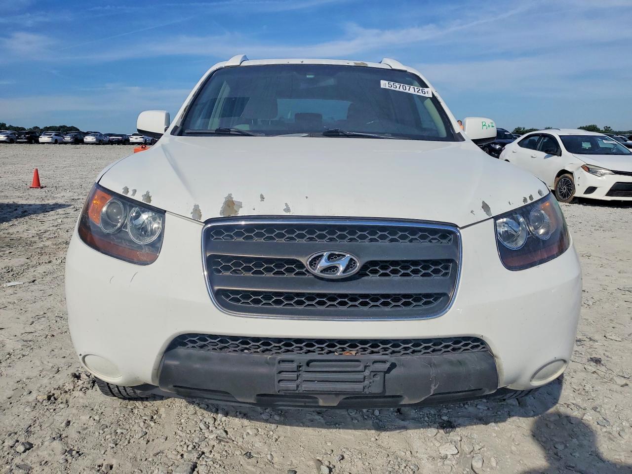 2007 Hyundai Santa Fe Gls White vin: 5NMSG13DX7H121699