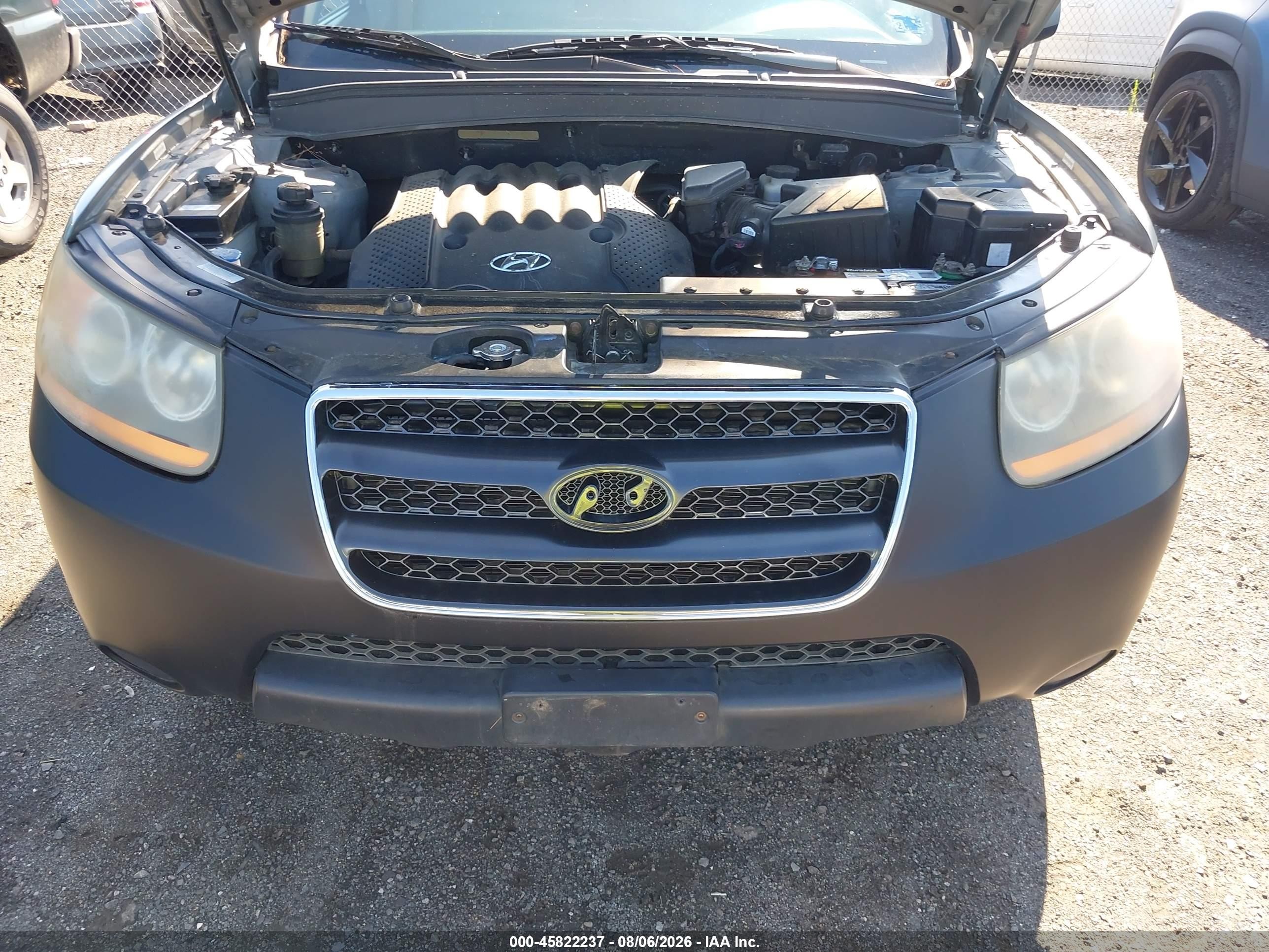 2008 Hyundai Santa Fe Gls Silver vin: 5NMSG13DX8H177904