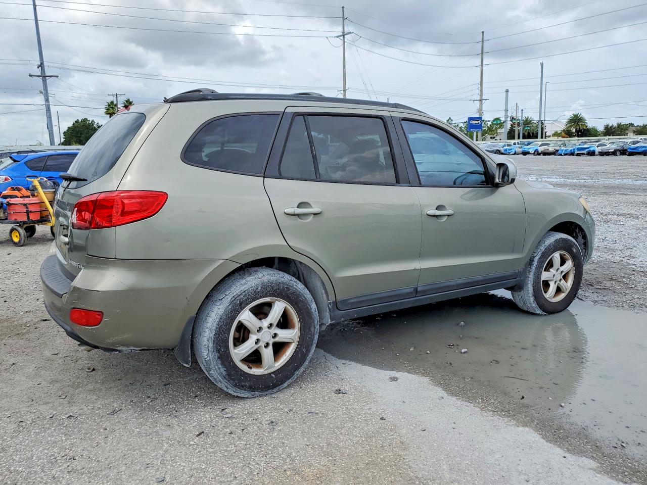 2008 Hyundai Santa Fe Gls Green vin: 5NMSG13DX8H180592