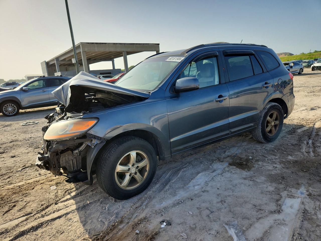 2008 Hyundai Santa Fe Gls Gray vin: 5NMSG13DX8H181841