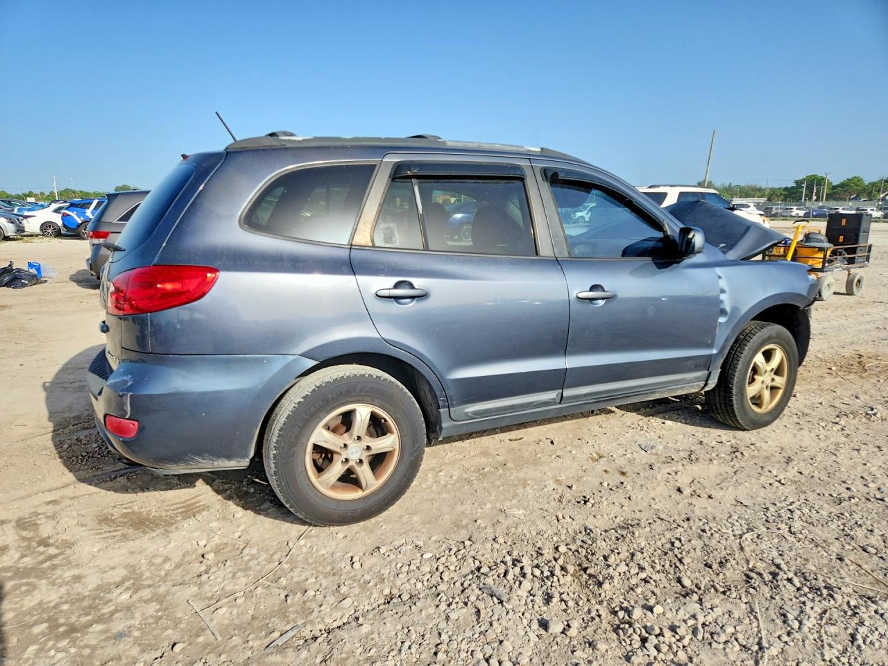 2008 Hyundai Santa Fe Gls Серый vin: 5NMSG13DX8H181841