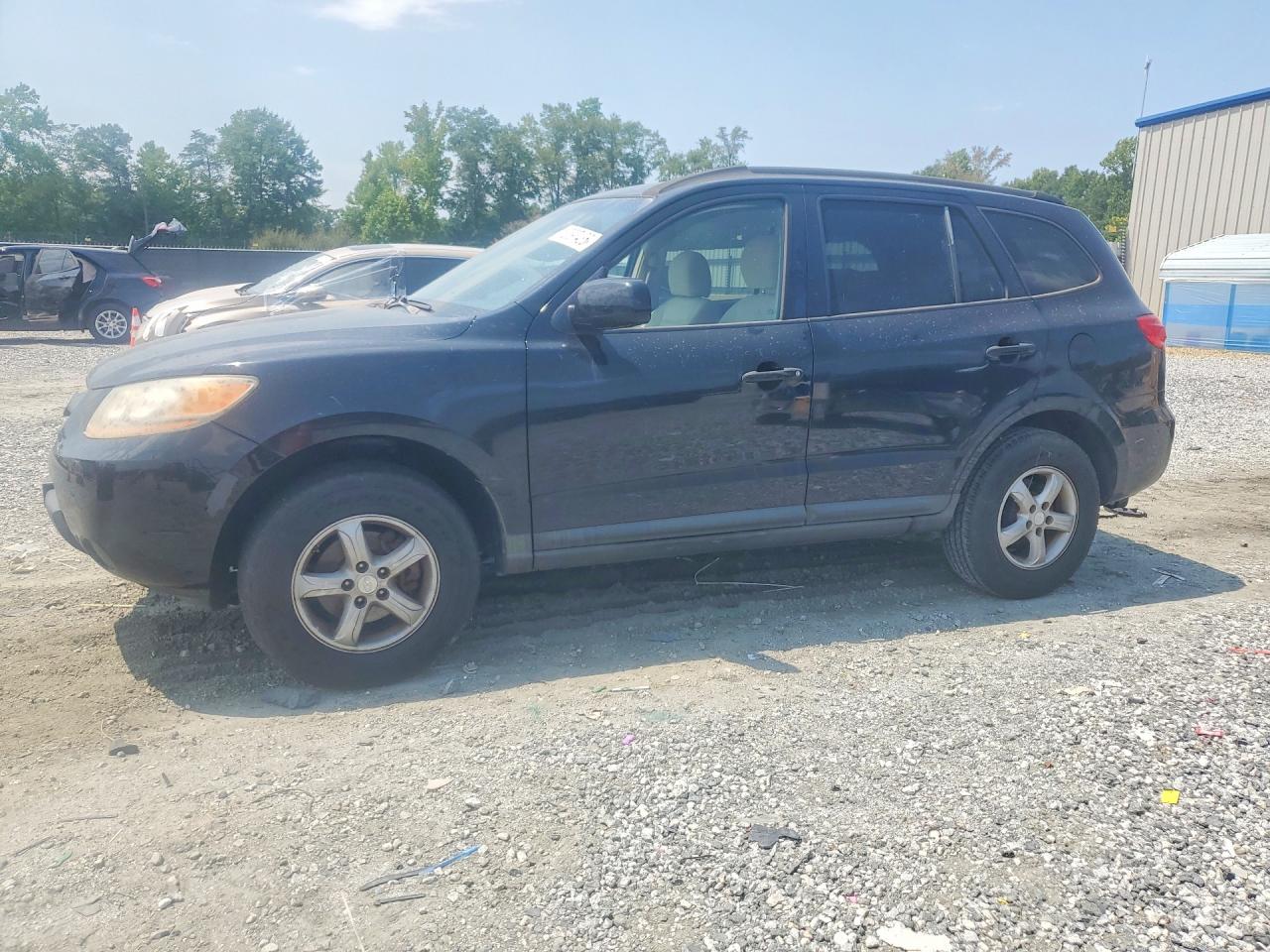 2008 Hyundai Santa Fe Gls Black vin: 5NMSG13DX8H189602