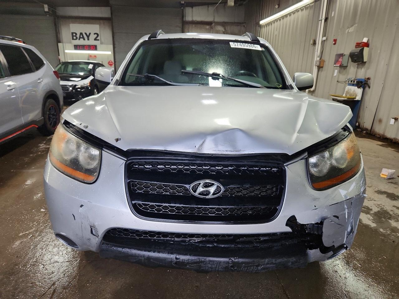 2008 Hyundai Santa Fe Gls Silver vin: 5NMSG13DX8H200968