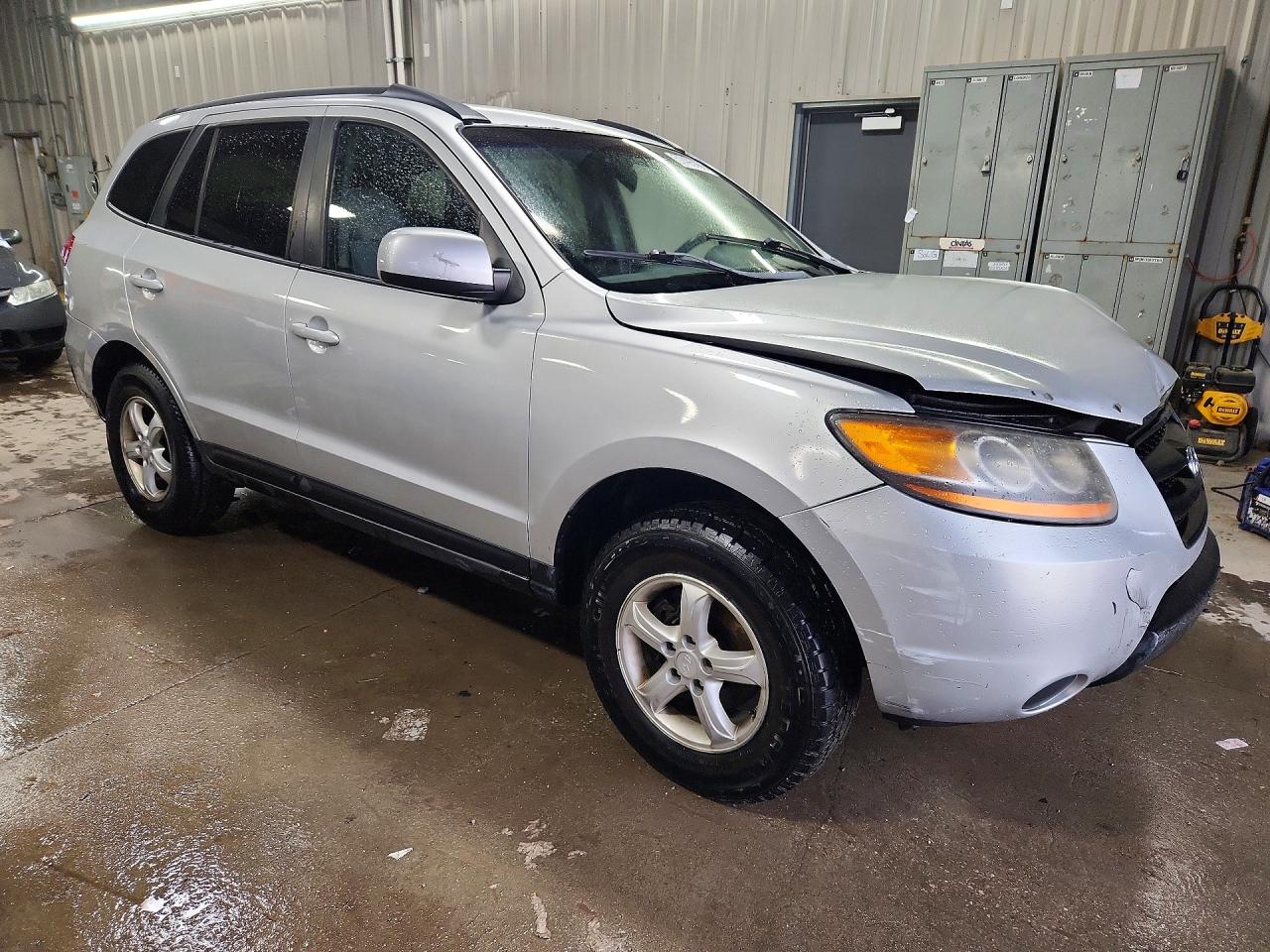 2008 Hyundai Santa Fe Gls Silver vin: 5NMSG13DX8H200968