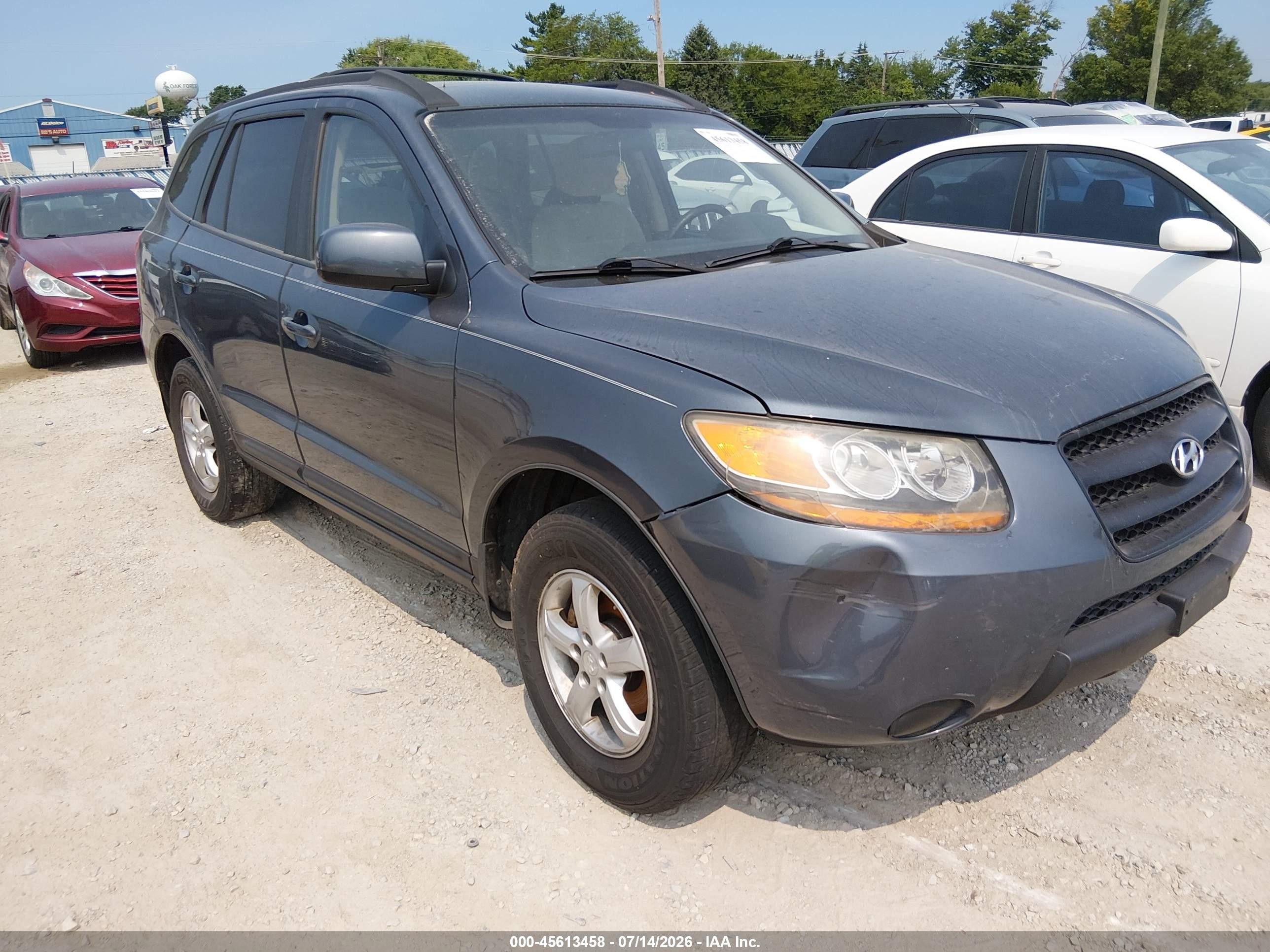 2008 Hyundai Santa Fe Gls Blue vin: 5NMSG13DX8H204681
