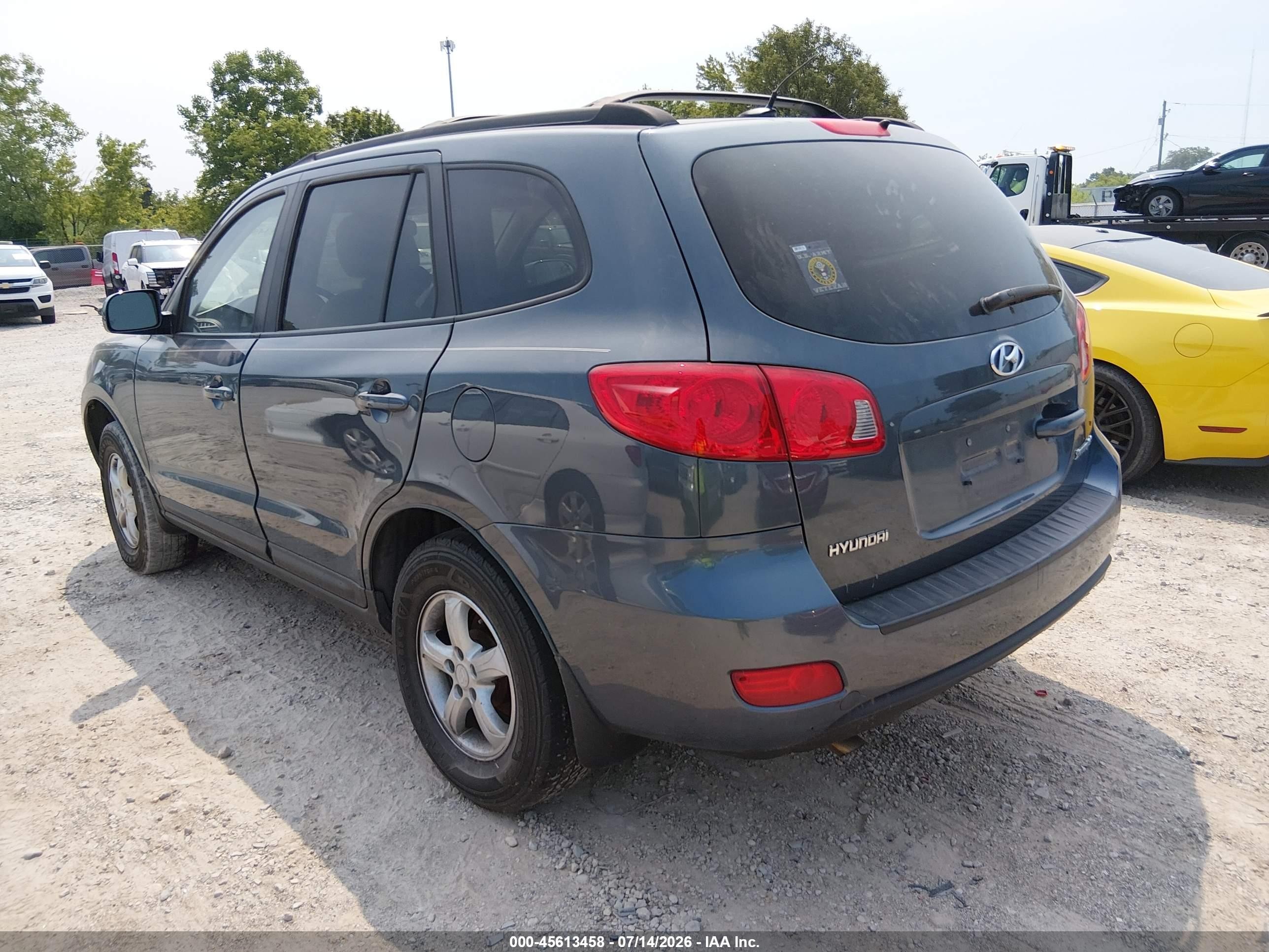 2008 Hyundai Santa Fe Gls Blue vin: 5NMSG13DX8H204681