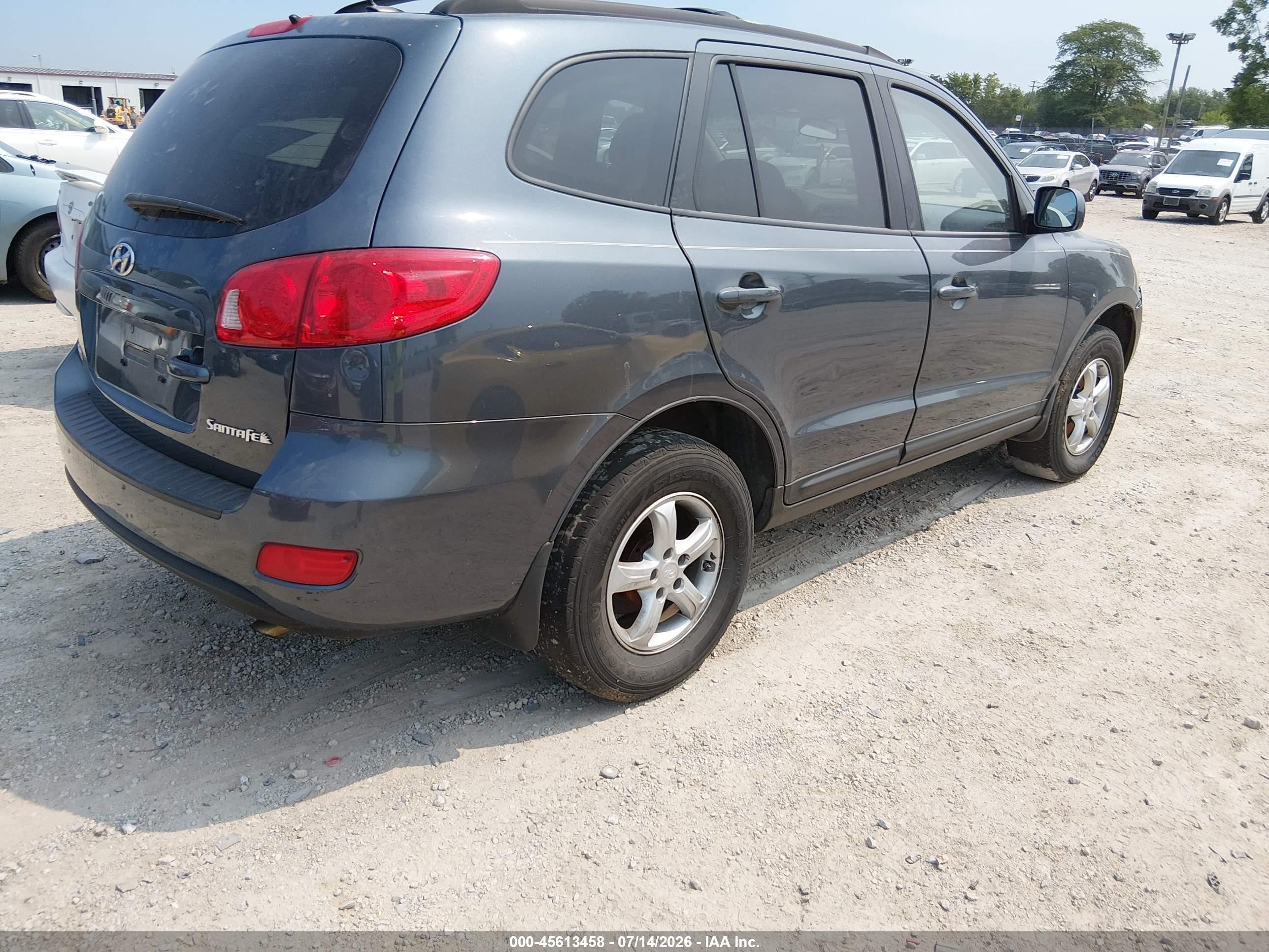 2008 Hyundai Santa Fe Gls Blue vin: 5NMSG13DX8H204681