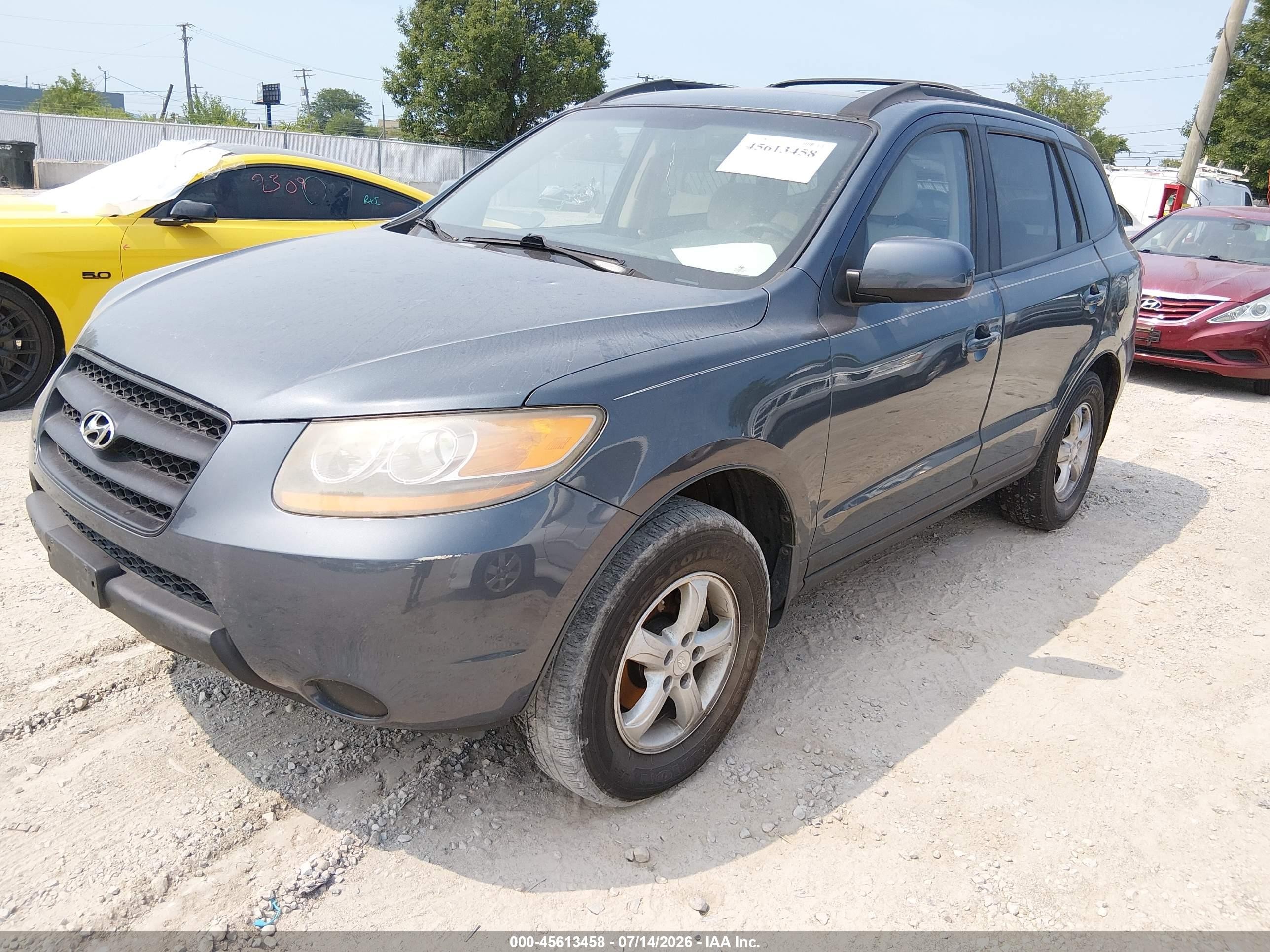 2008 Hyundai Santa Fe Gls Blue vin: 5NMSG13DX8H204681
