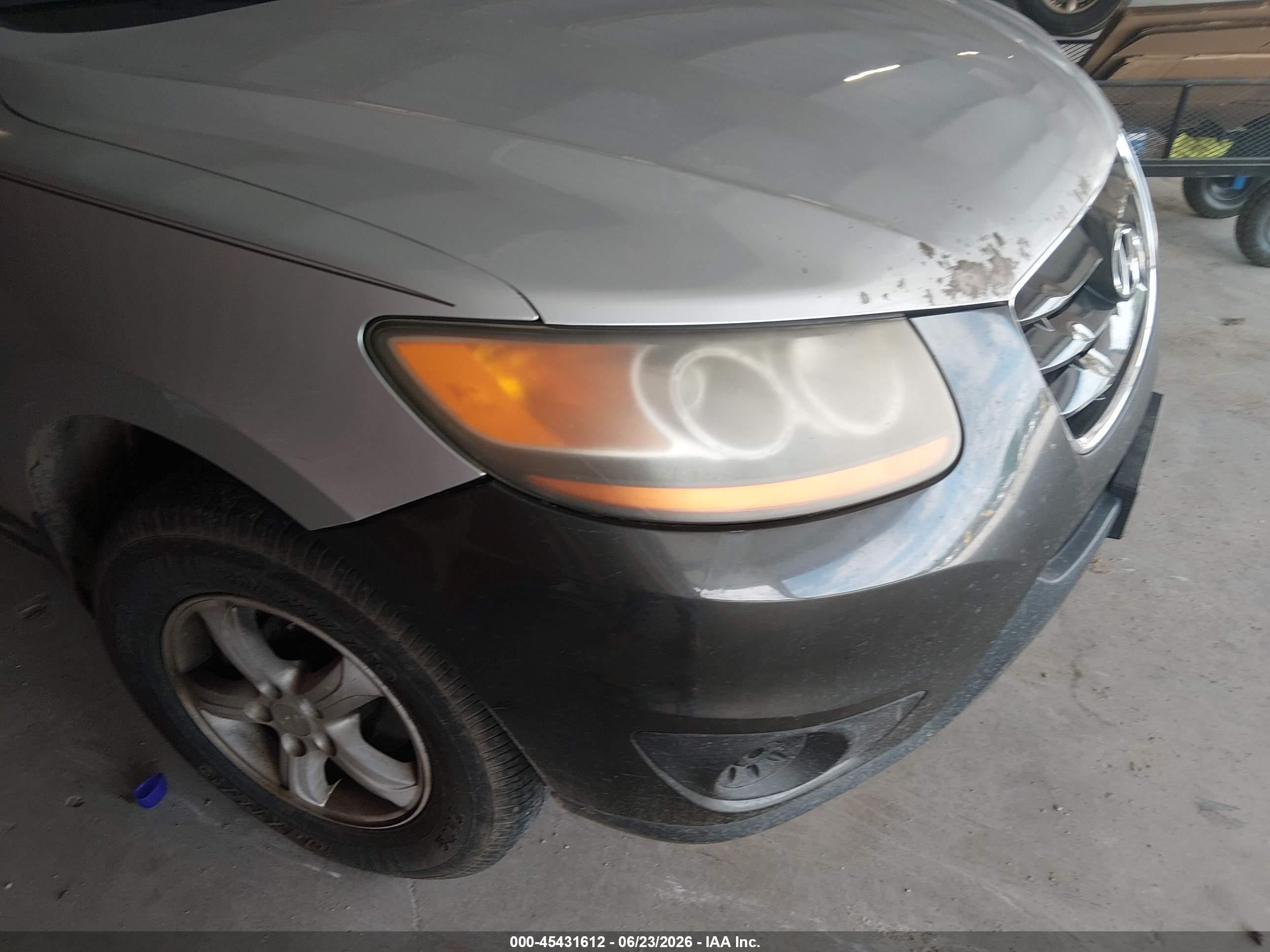 2008 Hyundai Santa Fe Gls Gray vin: 5NMSG13DX8H210335