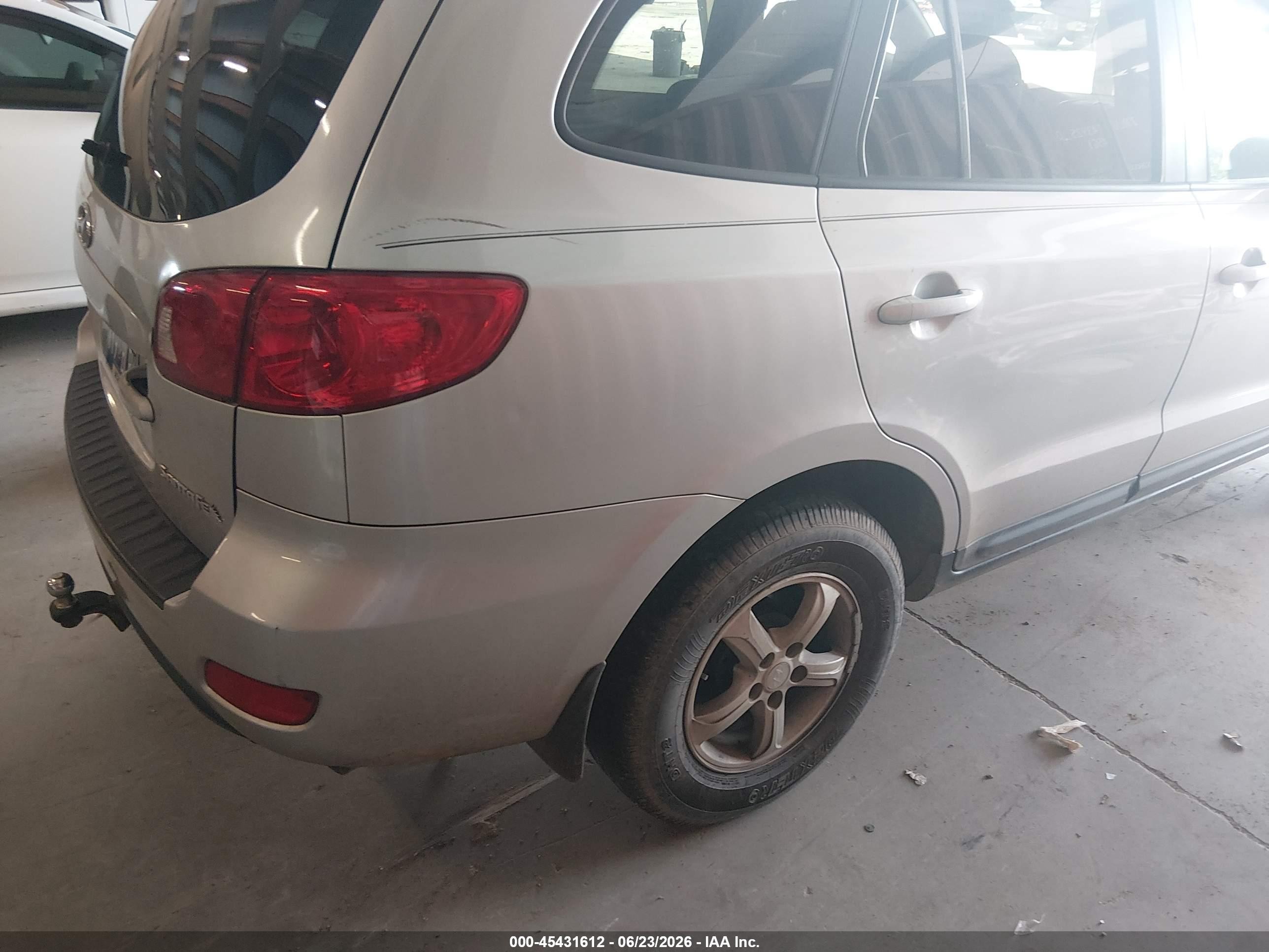 2008 Hyundai Santa Fe Gls Gray vin: 5NMSG13DX8H210335