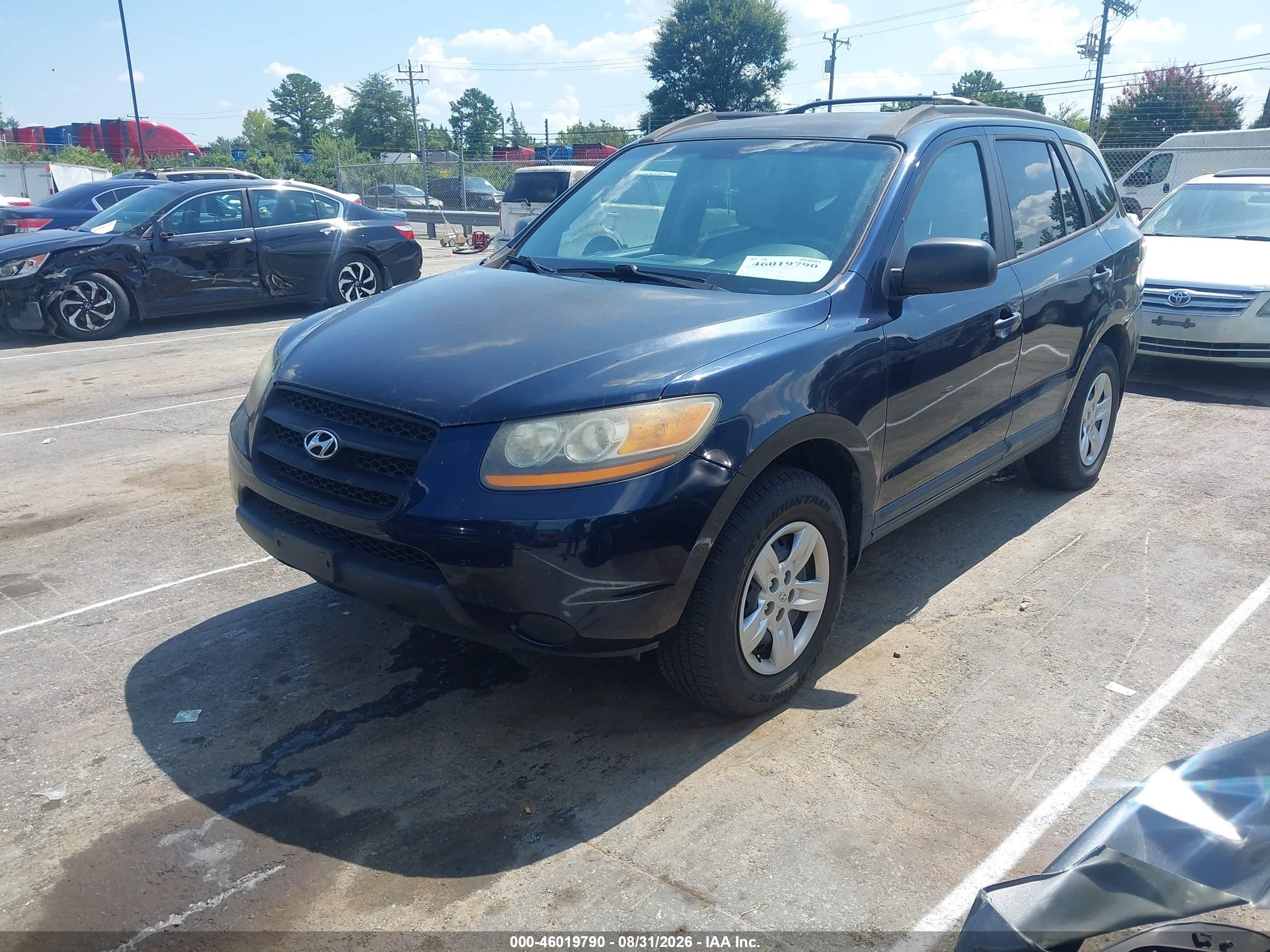 2009 Hyundai Santa Fe Gls Blue vin: 5NMSG13DX9H262808
