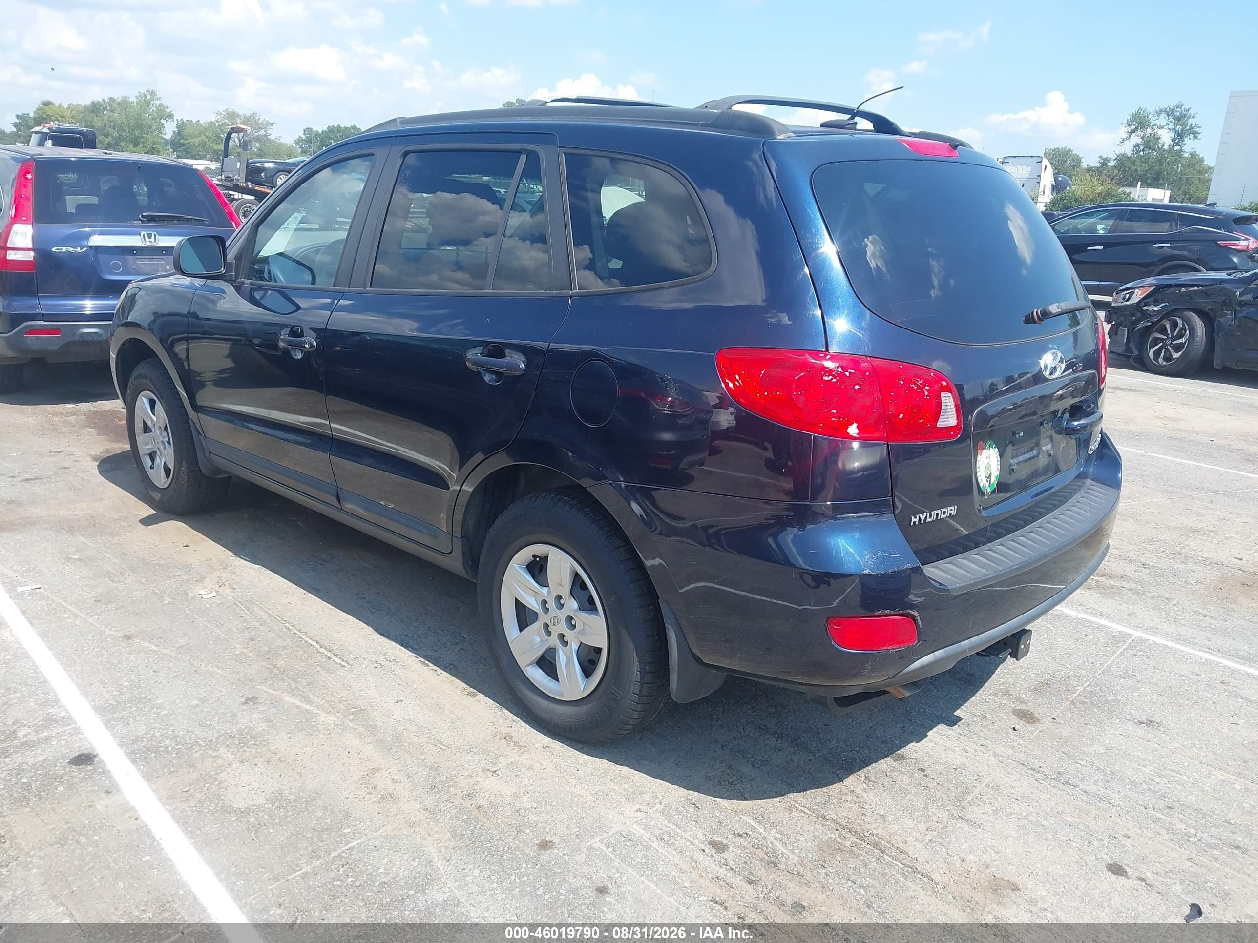 2009 Hyundai Santa Fe Gls Blue vin: 5NMSG13DX9H262808
