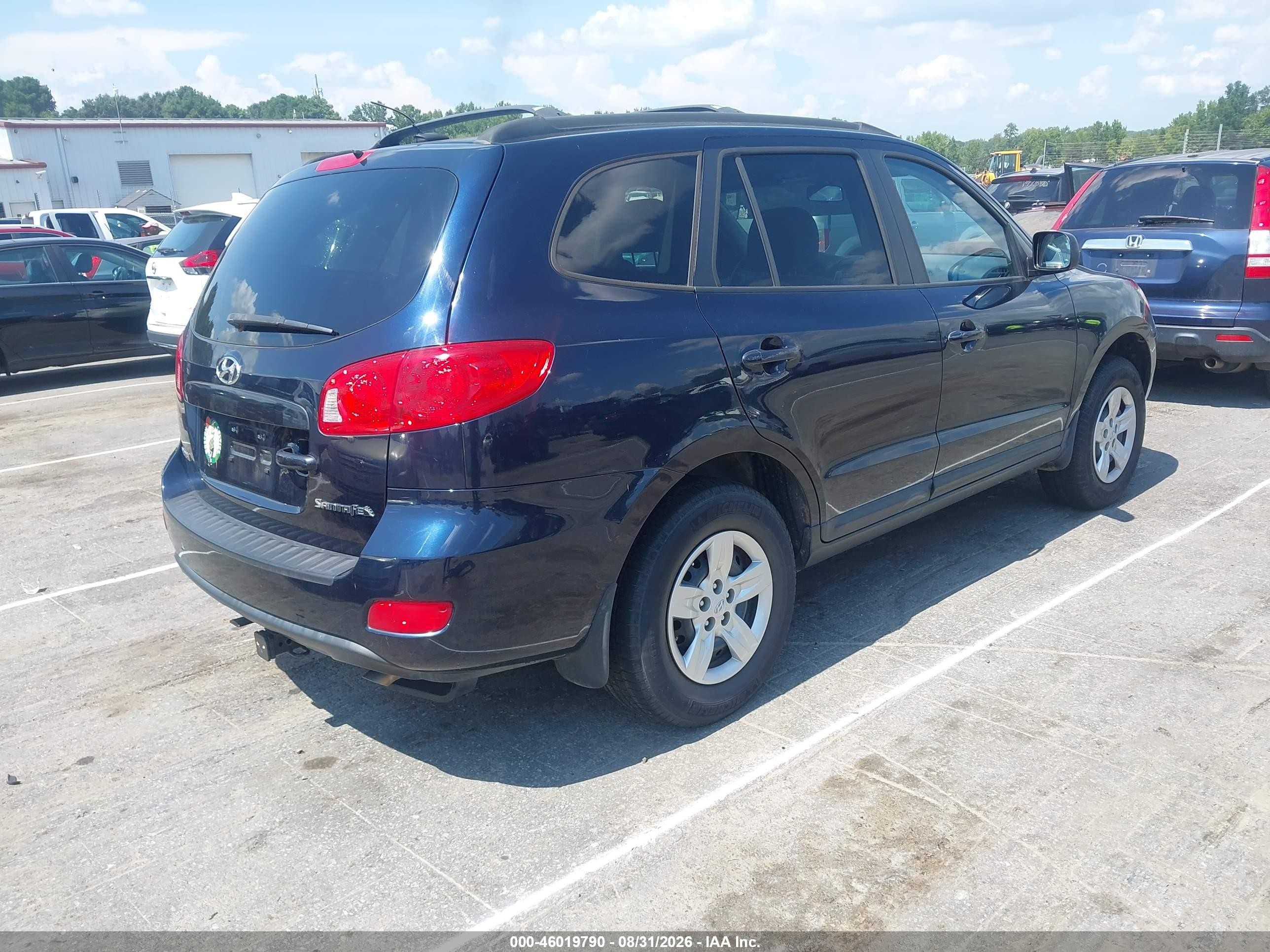 2009 Hyundai Santa Fe Gls Blue vin: 5NMSG13DX9H262808