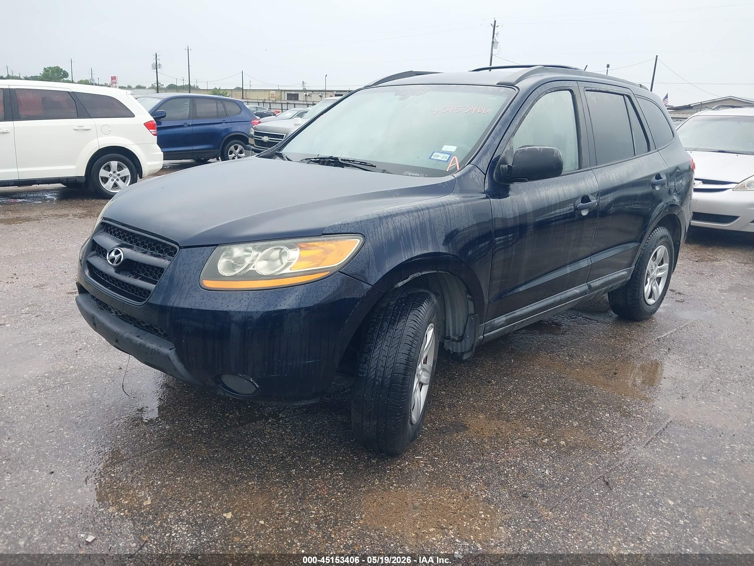 2009 Hyundai Santa Fe Gls Dark Blue vin: 5NMSG13DX9H286171