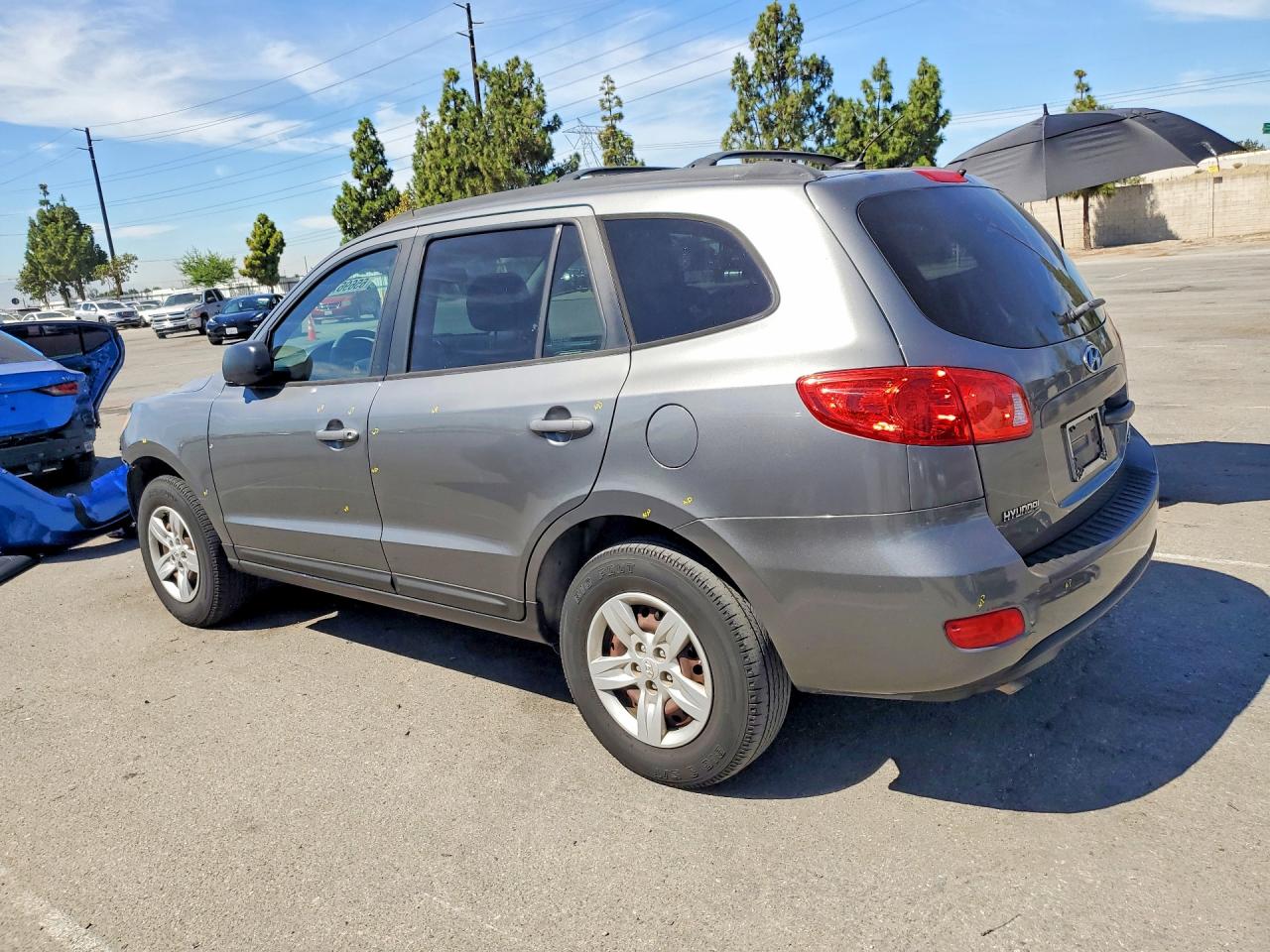2009 Hyundai Santa Fe Gls Gray vin: 5NMSG13DX9H322456
