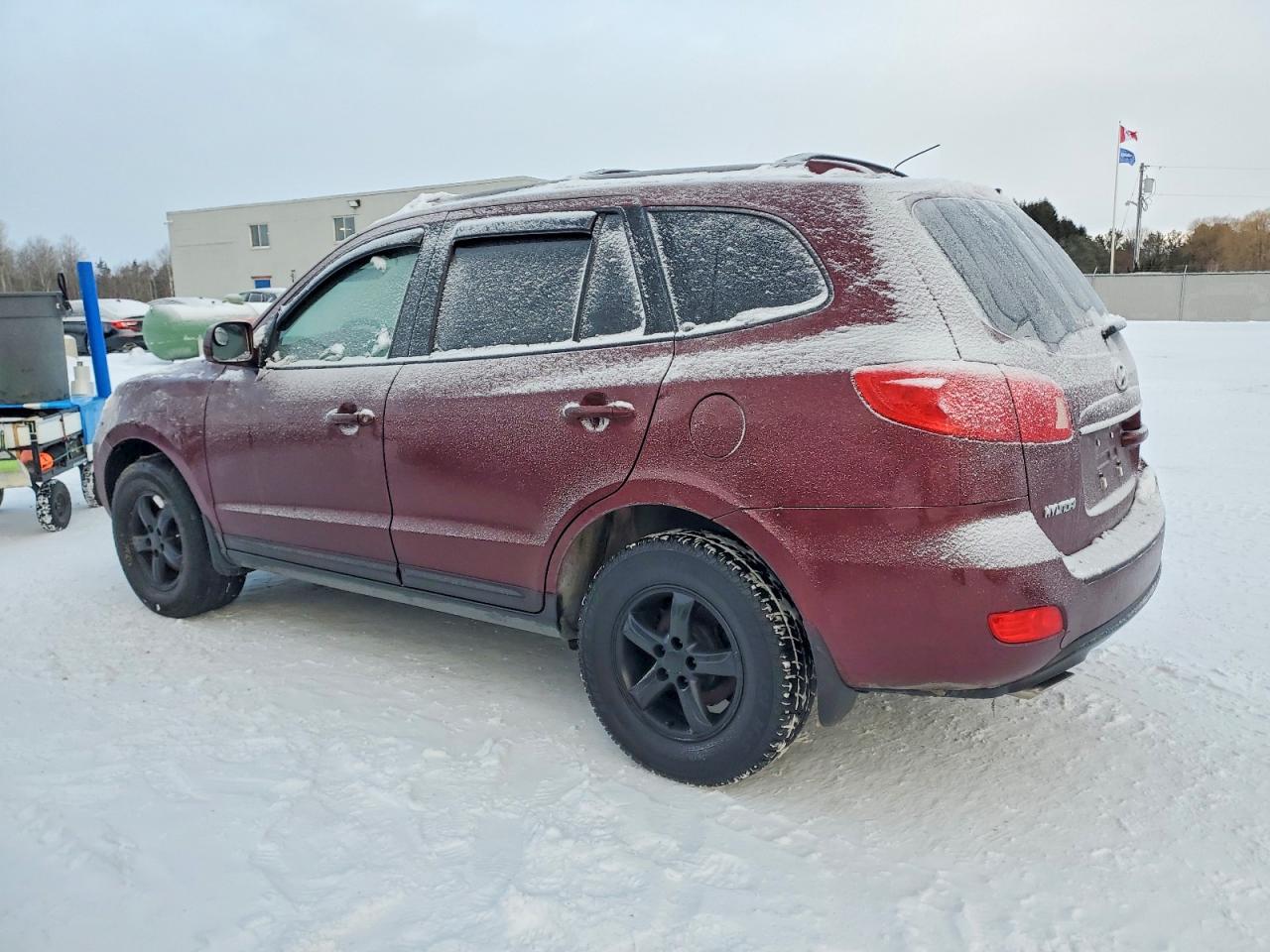 2007 Hyundai Santa Fe Gl Burgundy vin: 5NMSG13E67H032057