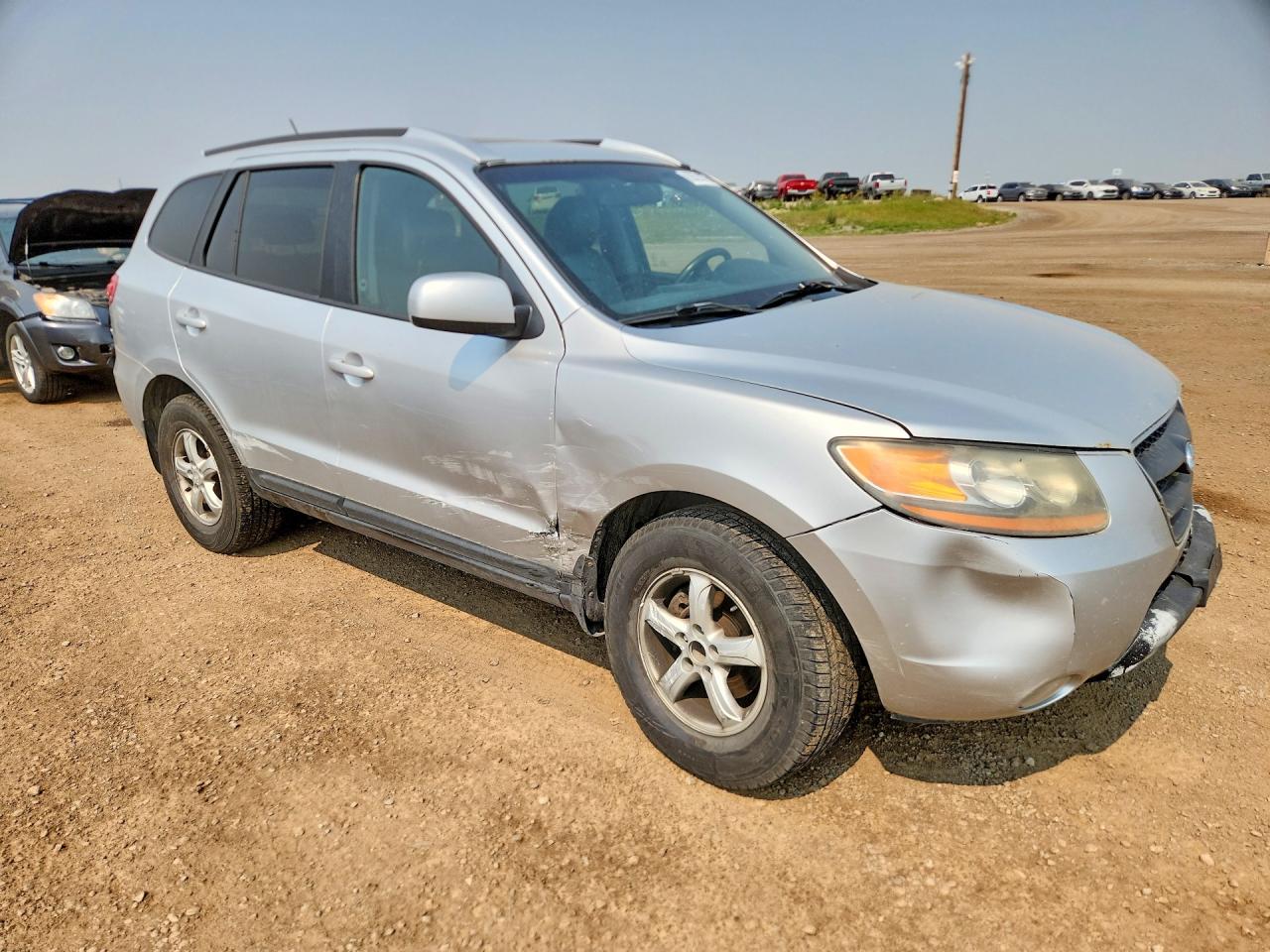 2008 Hyundai Santa Fe Gl Silver vin: 5NMSG13E78H171518