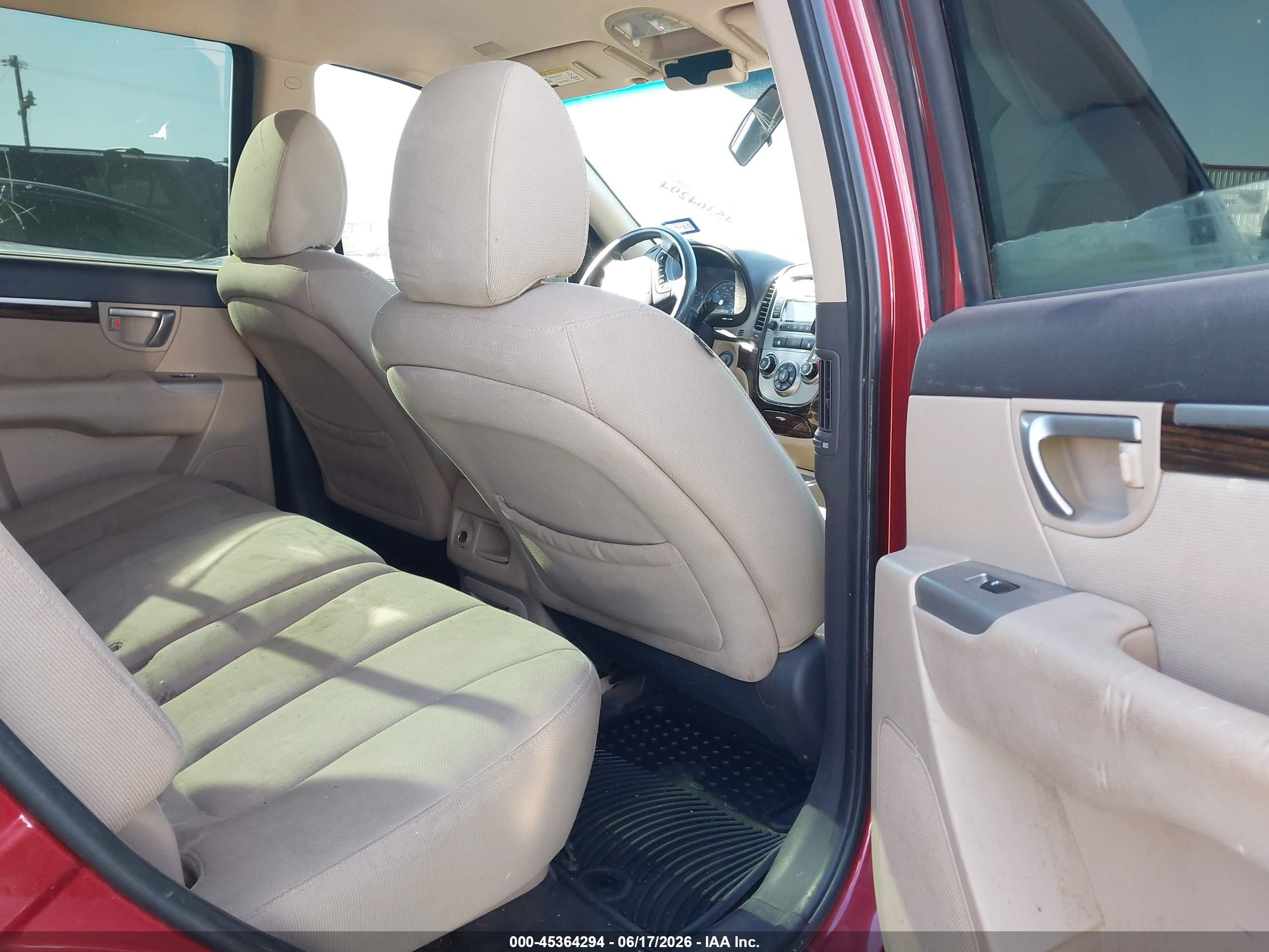 2010 Hyundai Santa Fe Gls Red vin: 5NMSG3AB0AH380495
