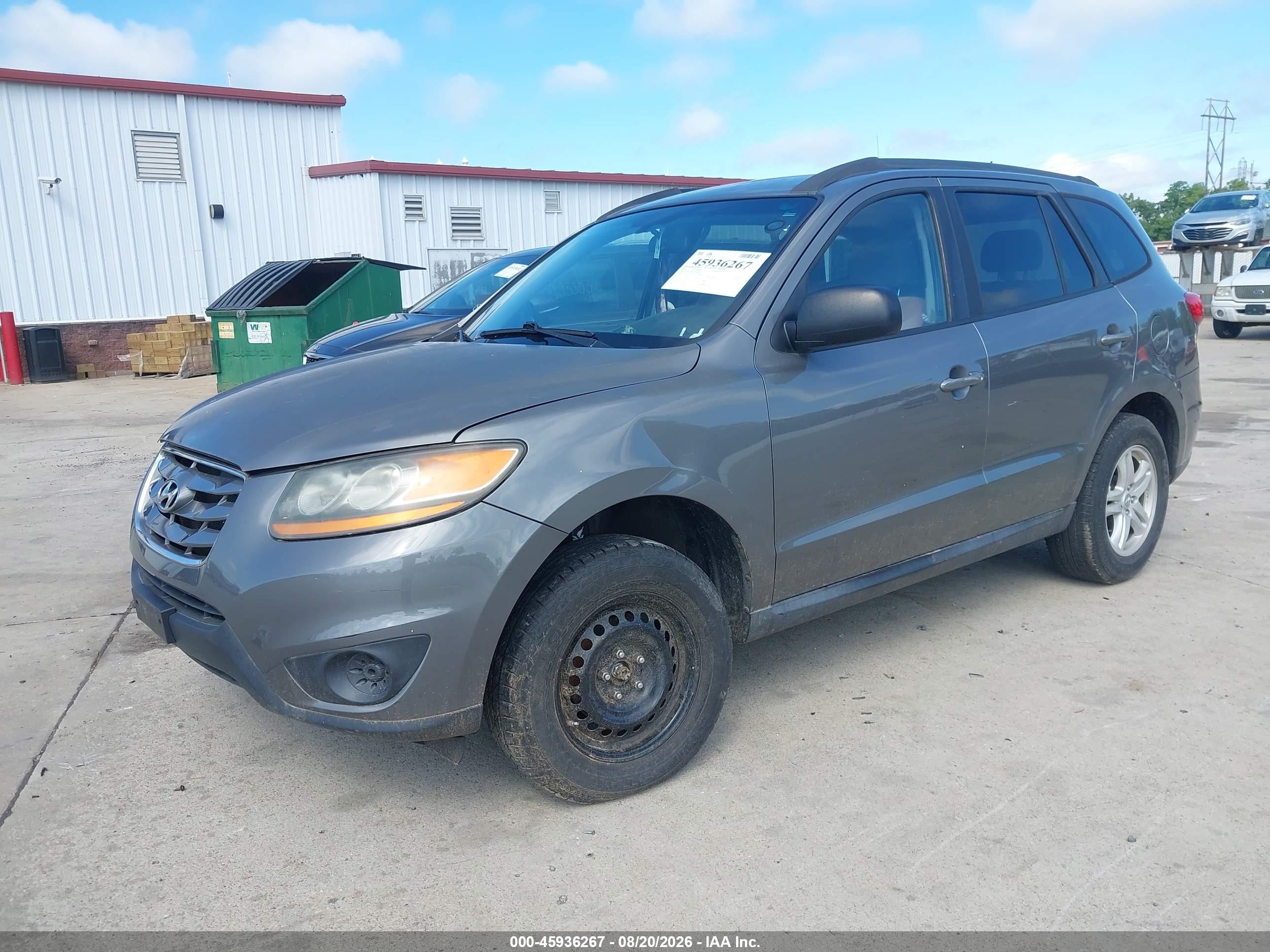 2010 Hyundai Santa Fe Gls Green vin: 5NMSG3AB0AH390430