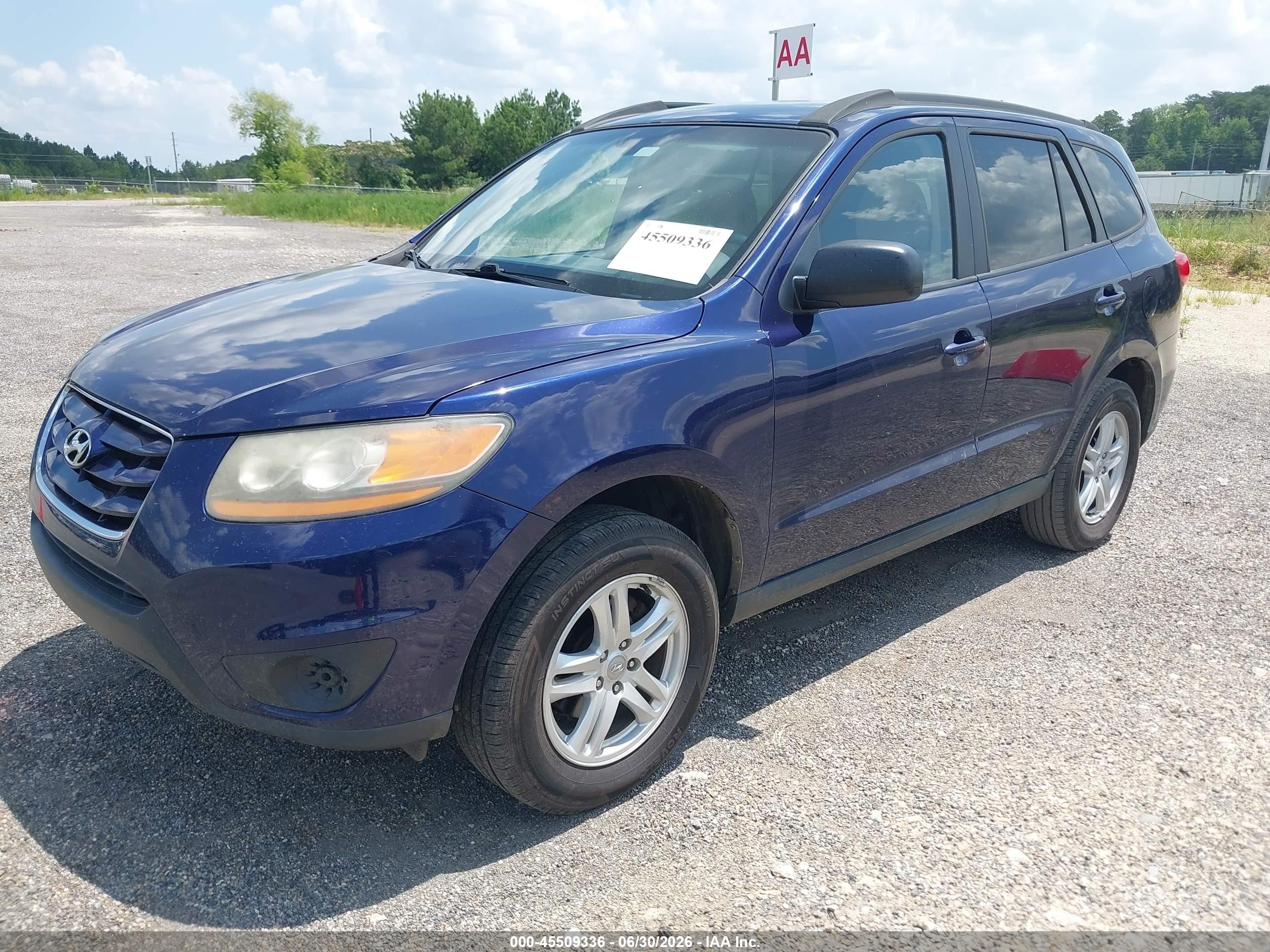 2010 Hyundai Santa Fe Gls Blue vin: 5NMSG3AB0AH396552