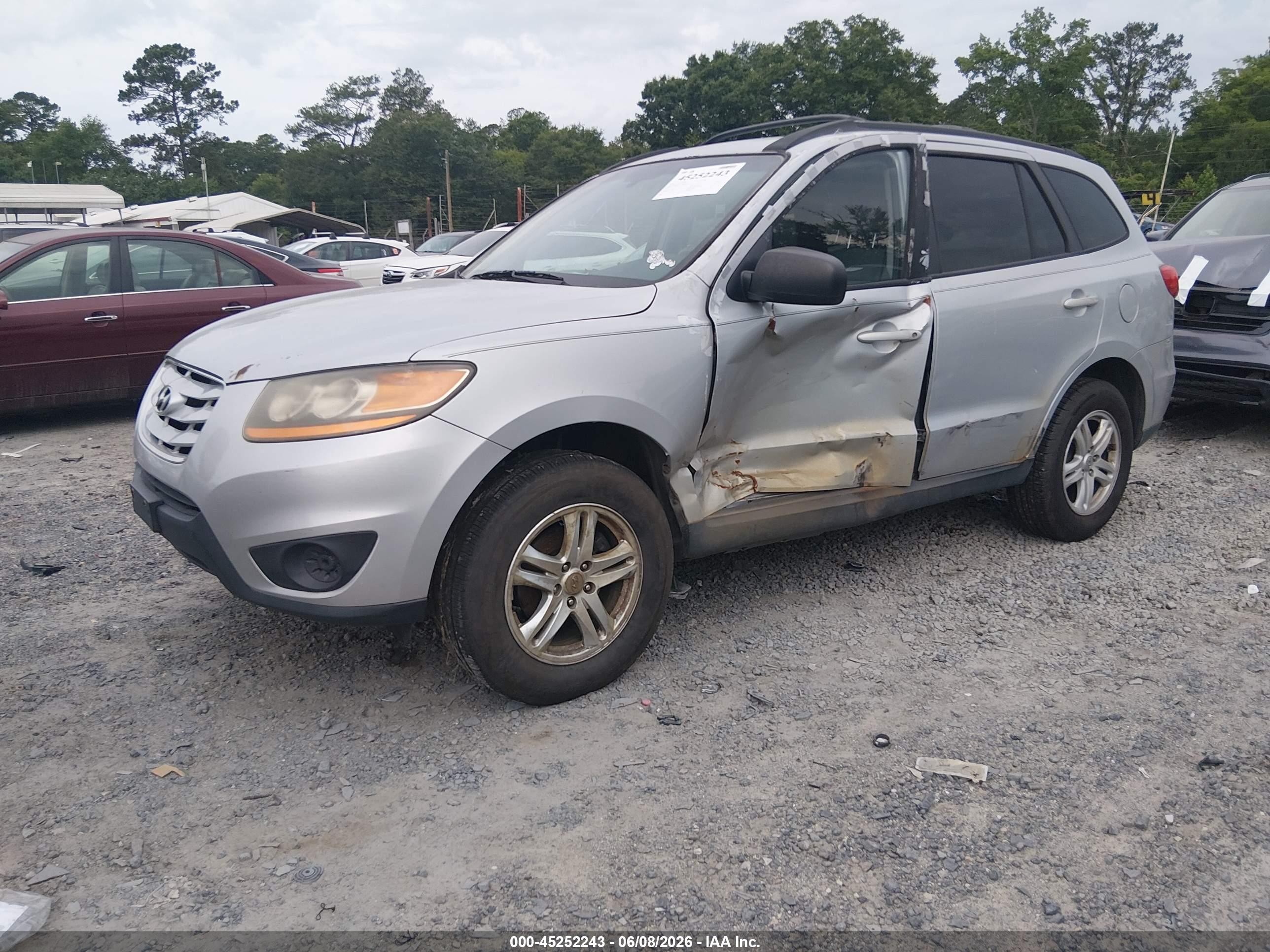 2010 Hyundai Santa Fe Gls Серебряный vin: 5NMSG3AB1AH364760