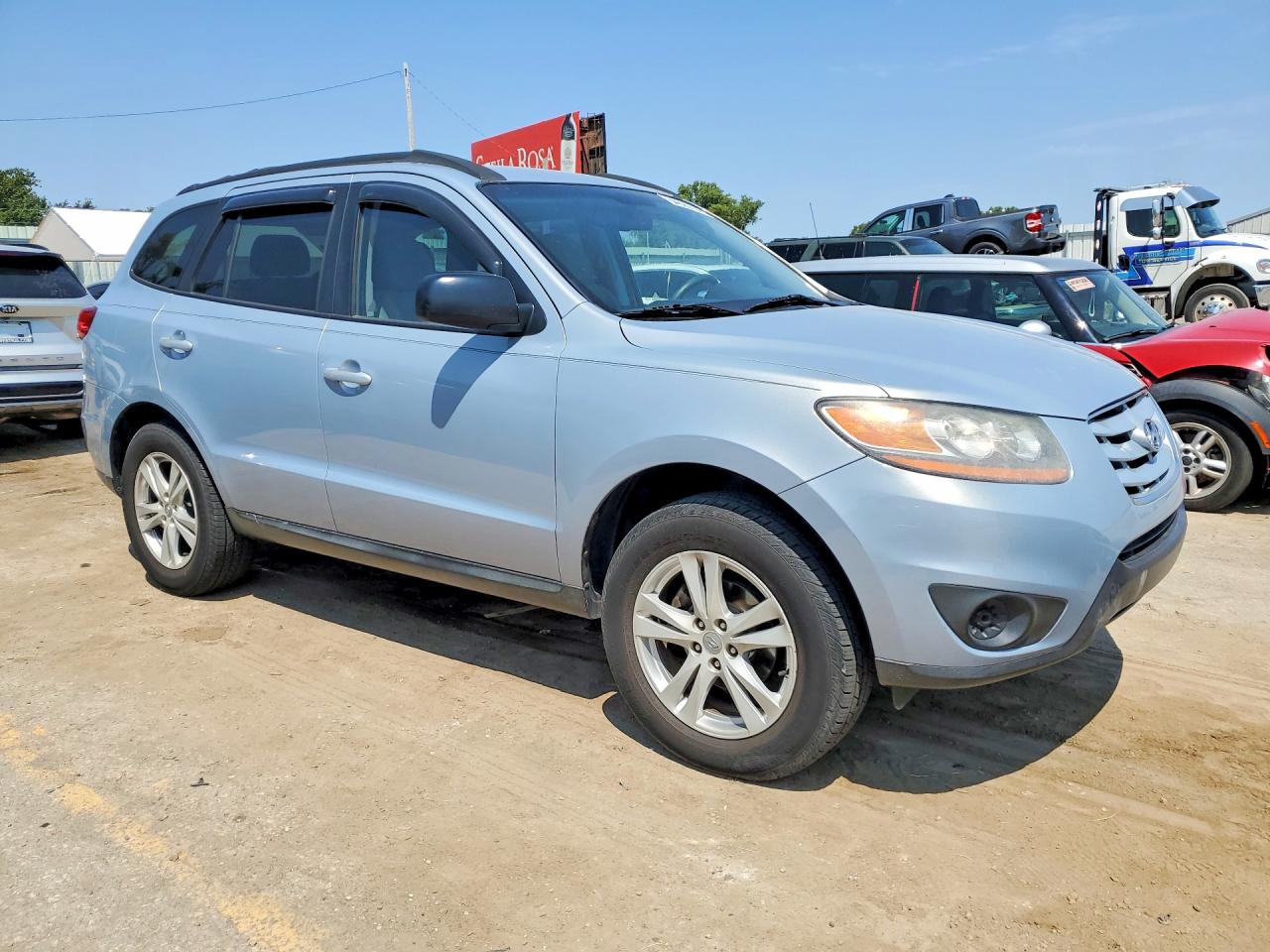 2010 Hyundai Santa Fe Gls Silver vin: 5NMSG3AB1AH412063