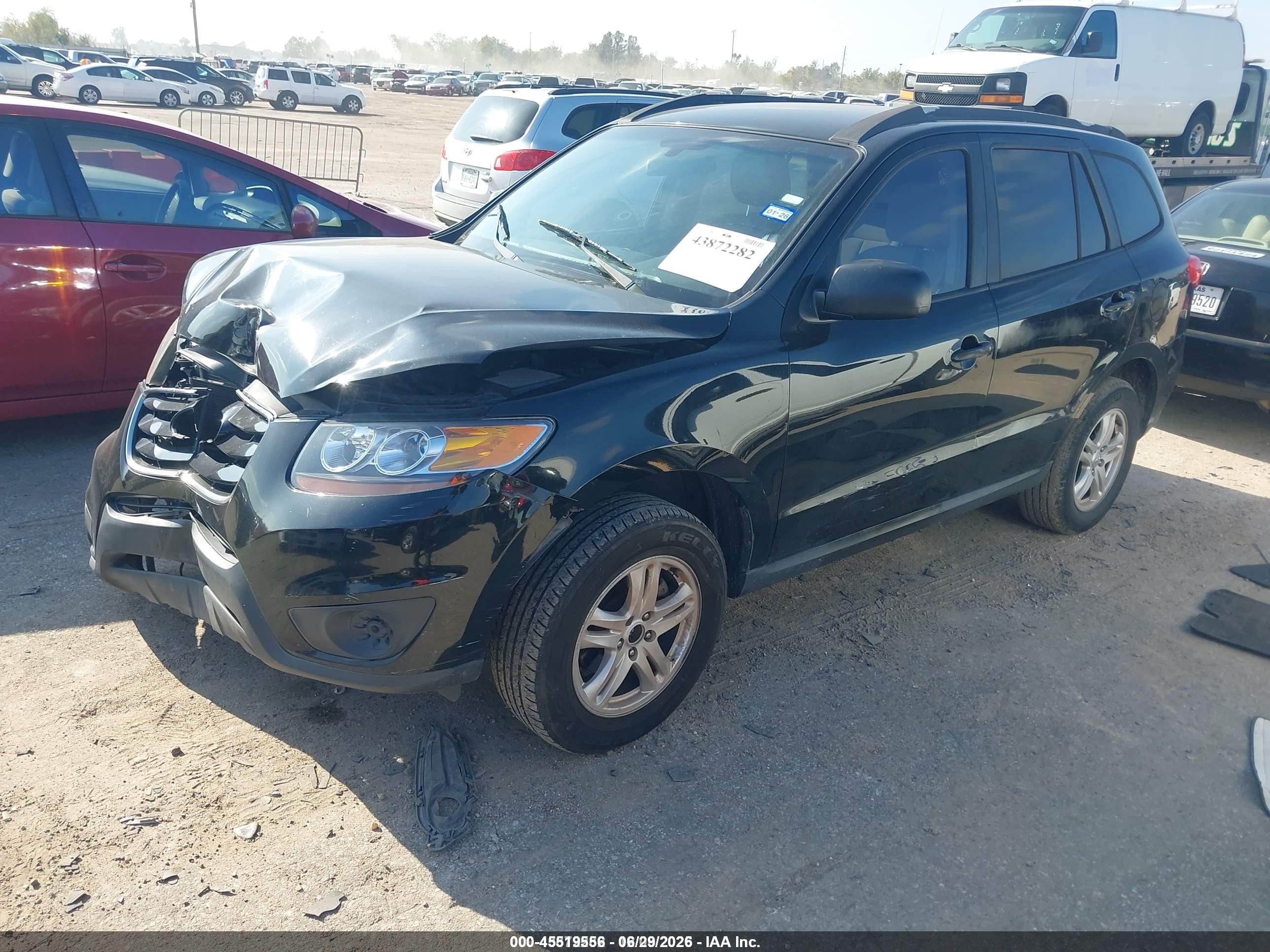 2010 Hyundai Santa Fe Gls Black vin: 5NMSG3AB2AH348521