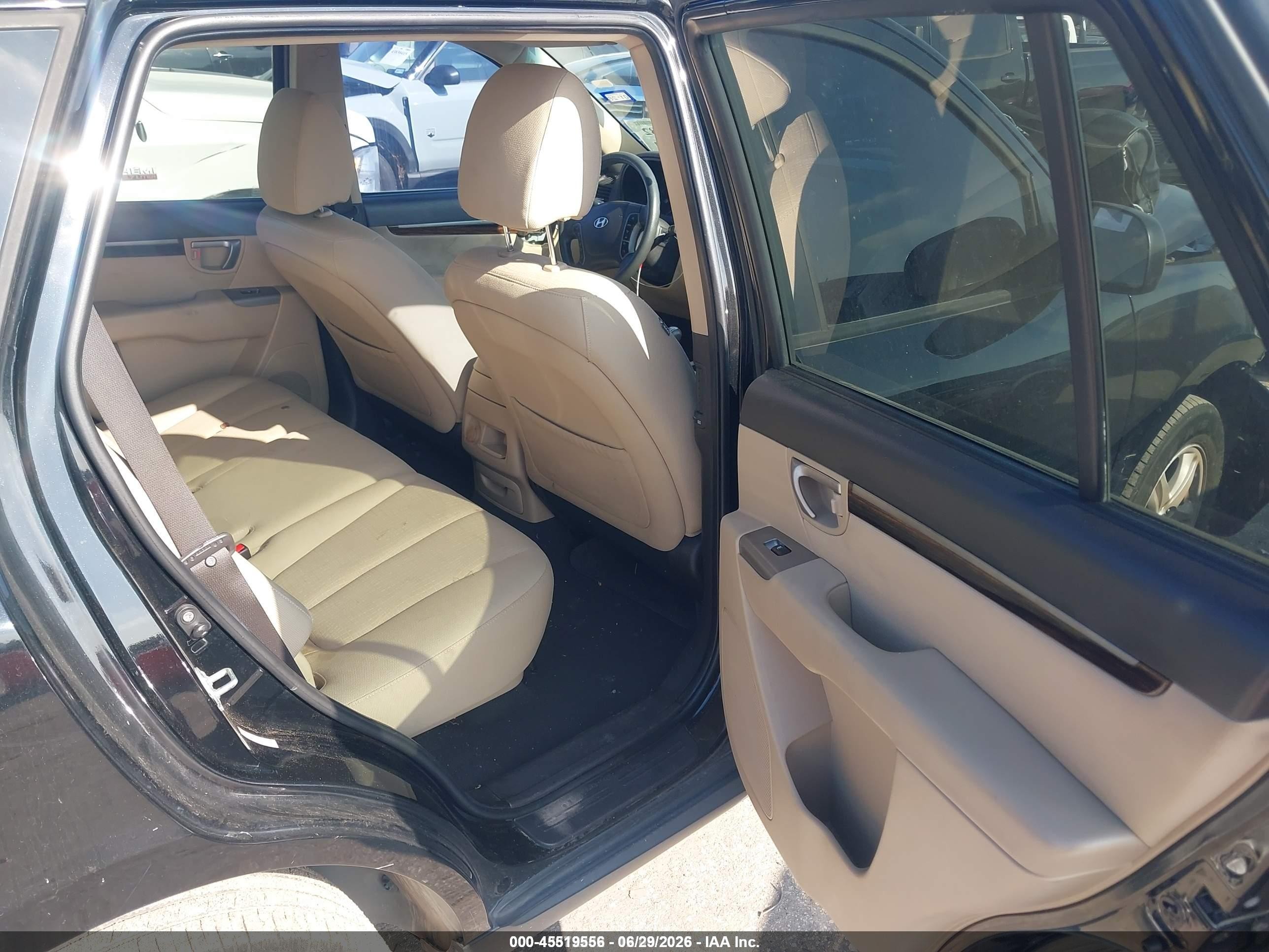 2010 Hyundai Santa Fe Gls Black vin: 5NMSG3AB2AH348521