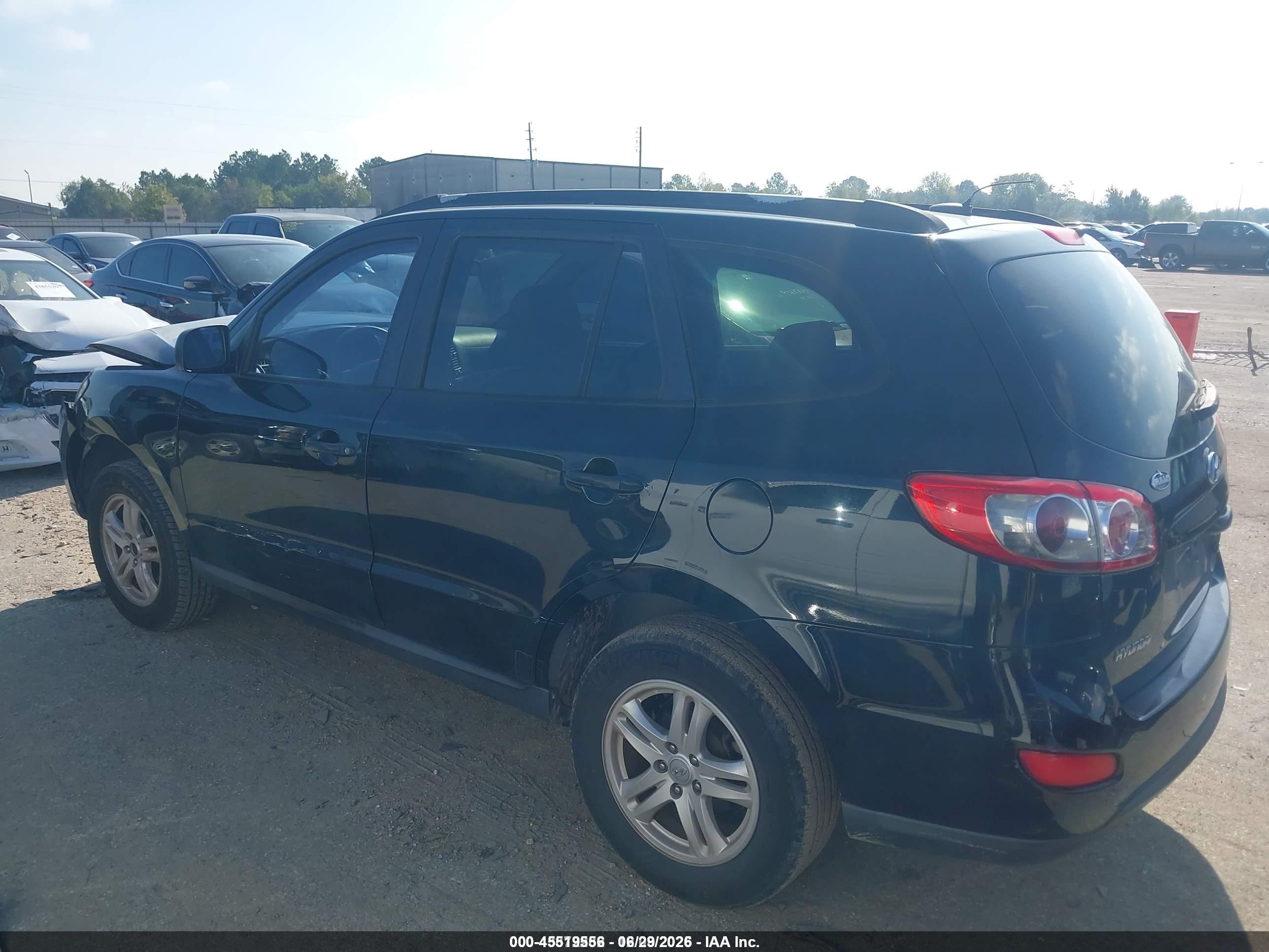 2010 Hyundai Santa Fe Gls Black vin: 5NMSG3AB2AH348521