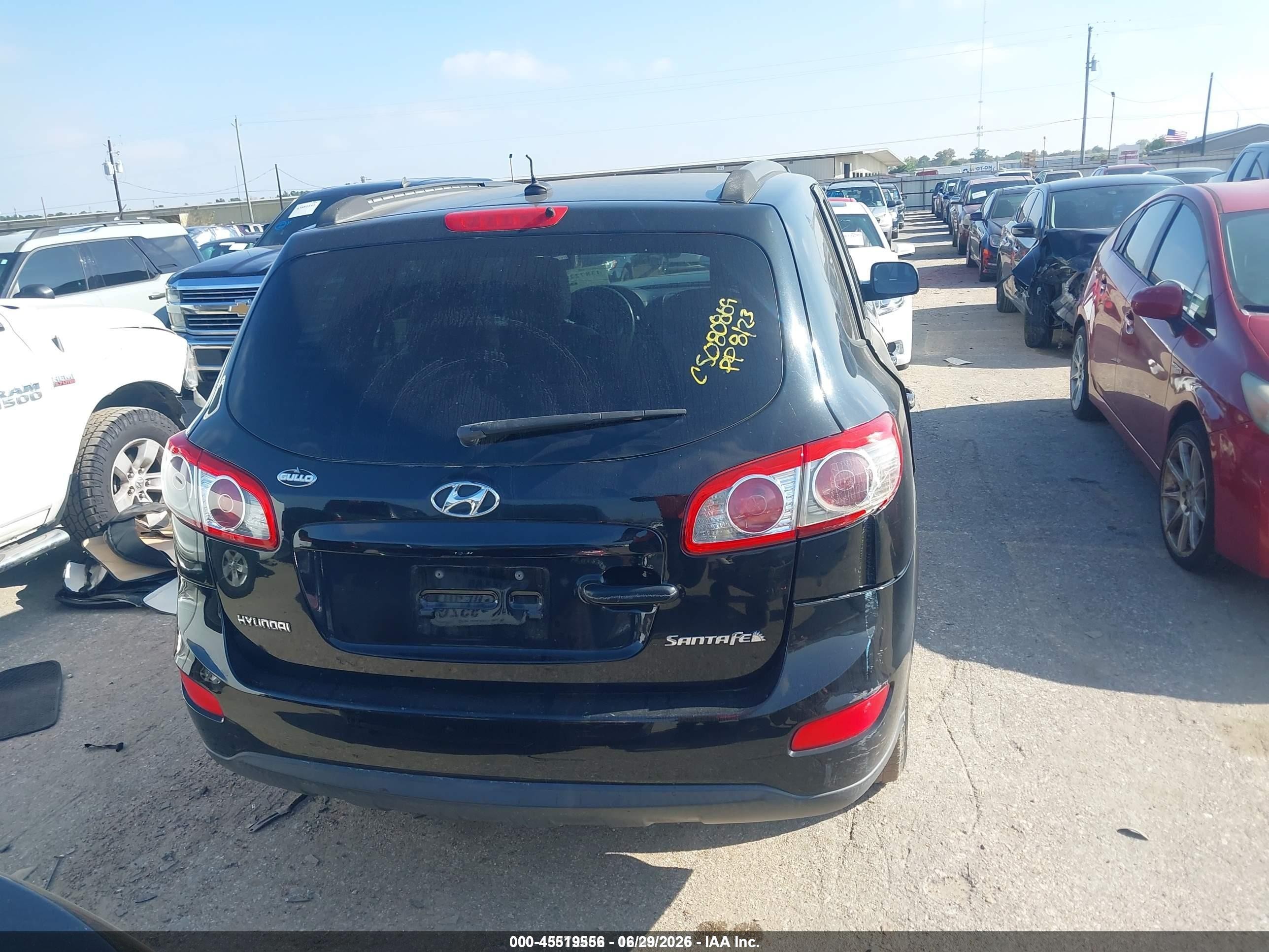 2010 Hyundai Santa Fe Gls Black vin: 5NMSG3AB2AH348521