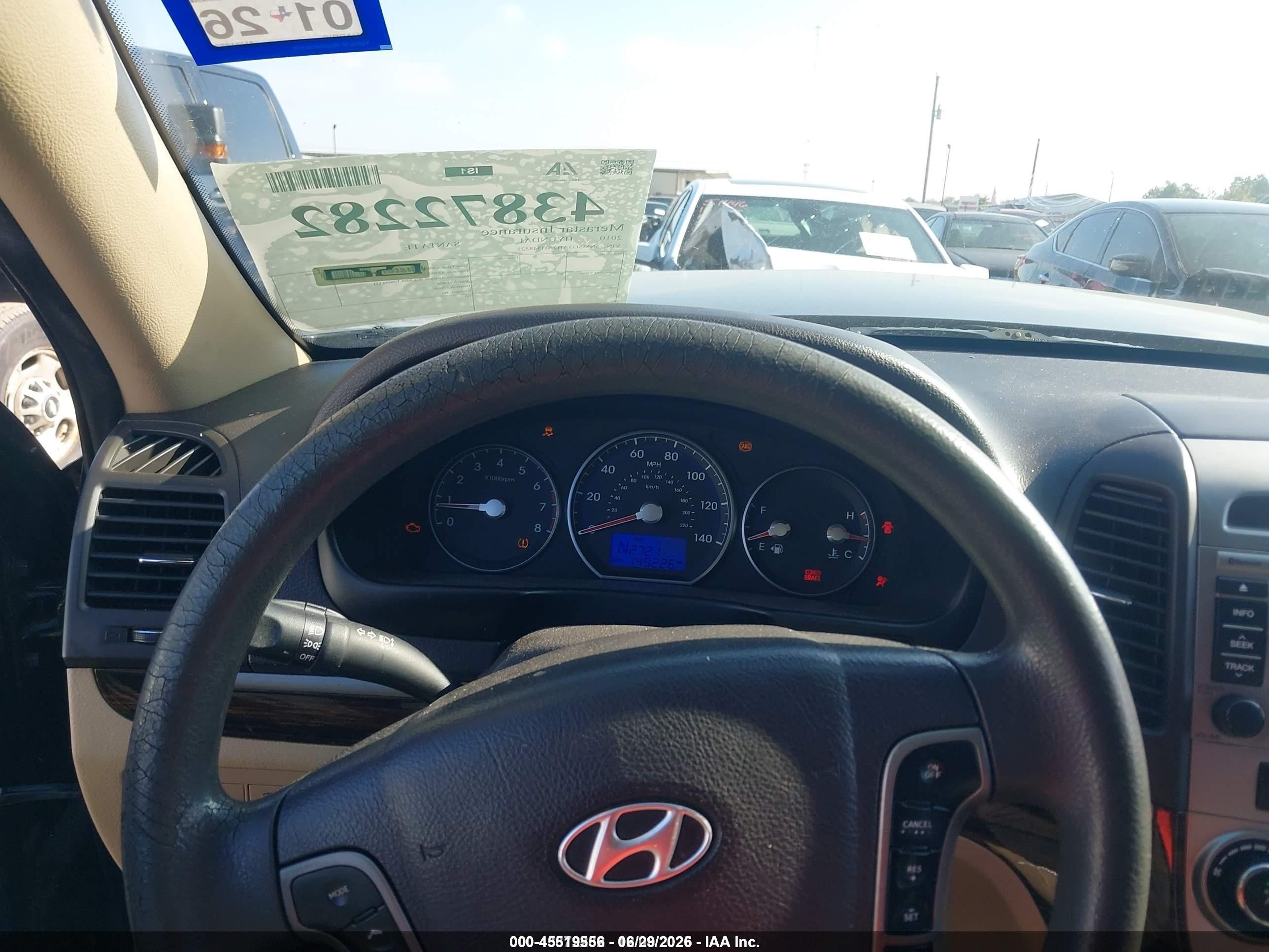 2010 Hyundai Santa Fe Gls Black vin: 5NMSG3AB2AH348521