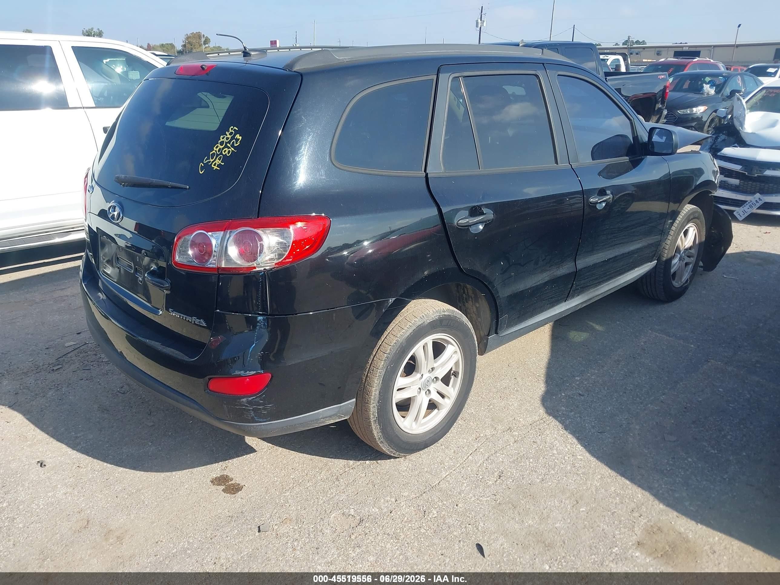2010 Hyundai Santa Fe Gls Black vin: 5NMSG3AB2AH348521