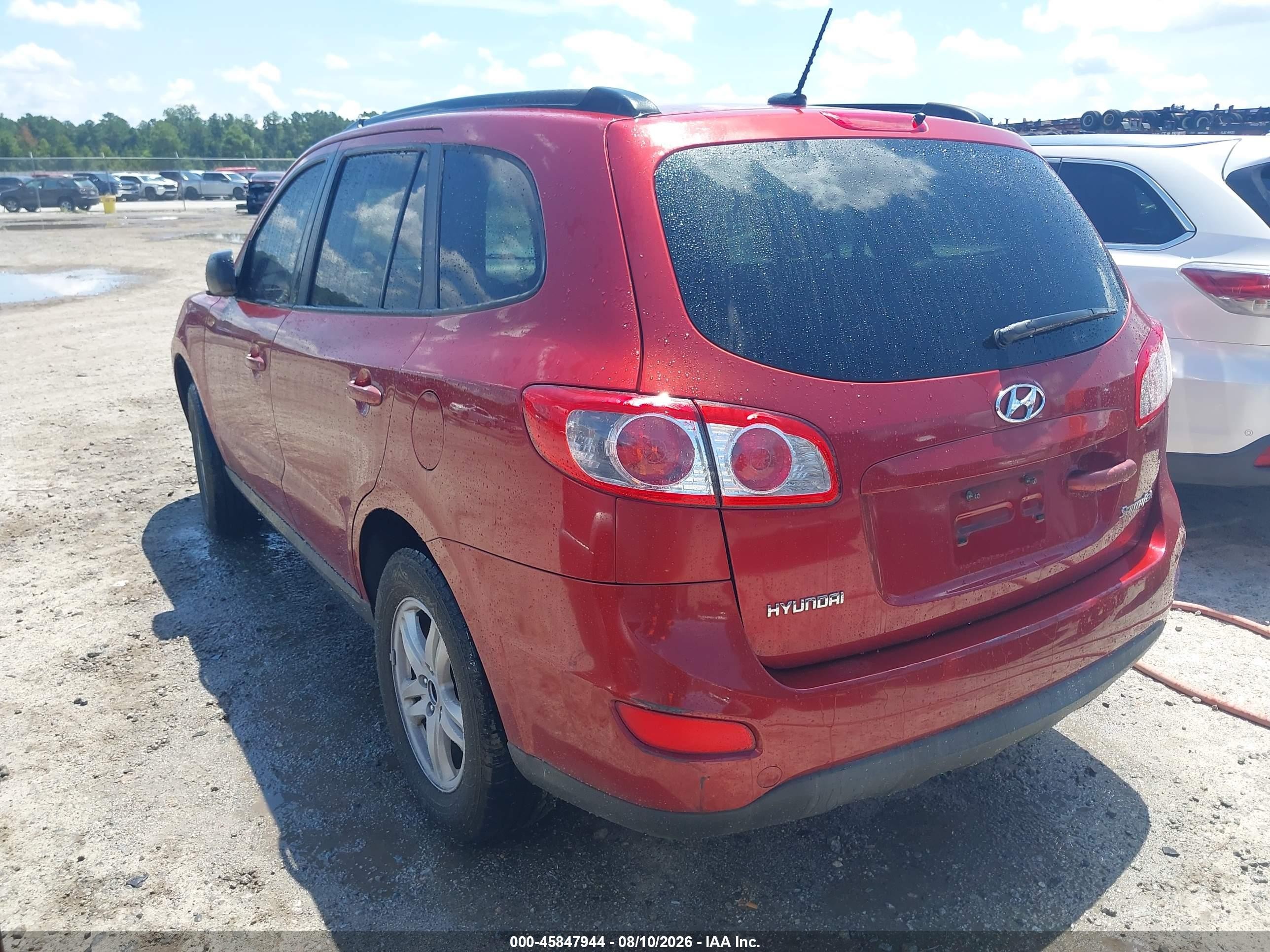 2010 Hyundai Santa Fe Gls Красный vin: 5NMSG3AB2AH383656