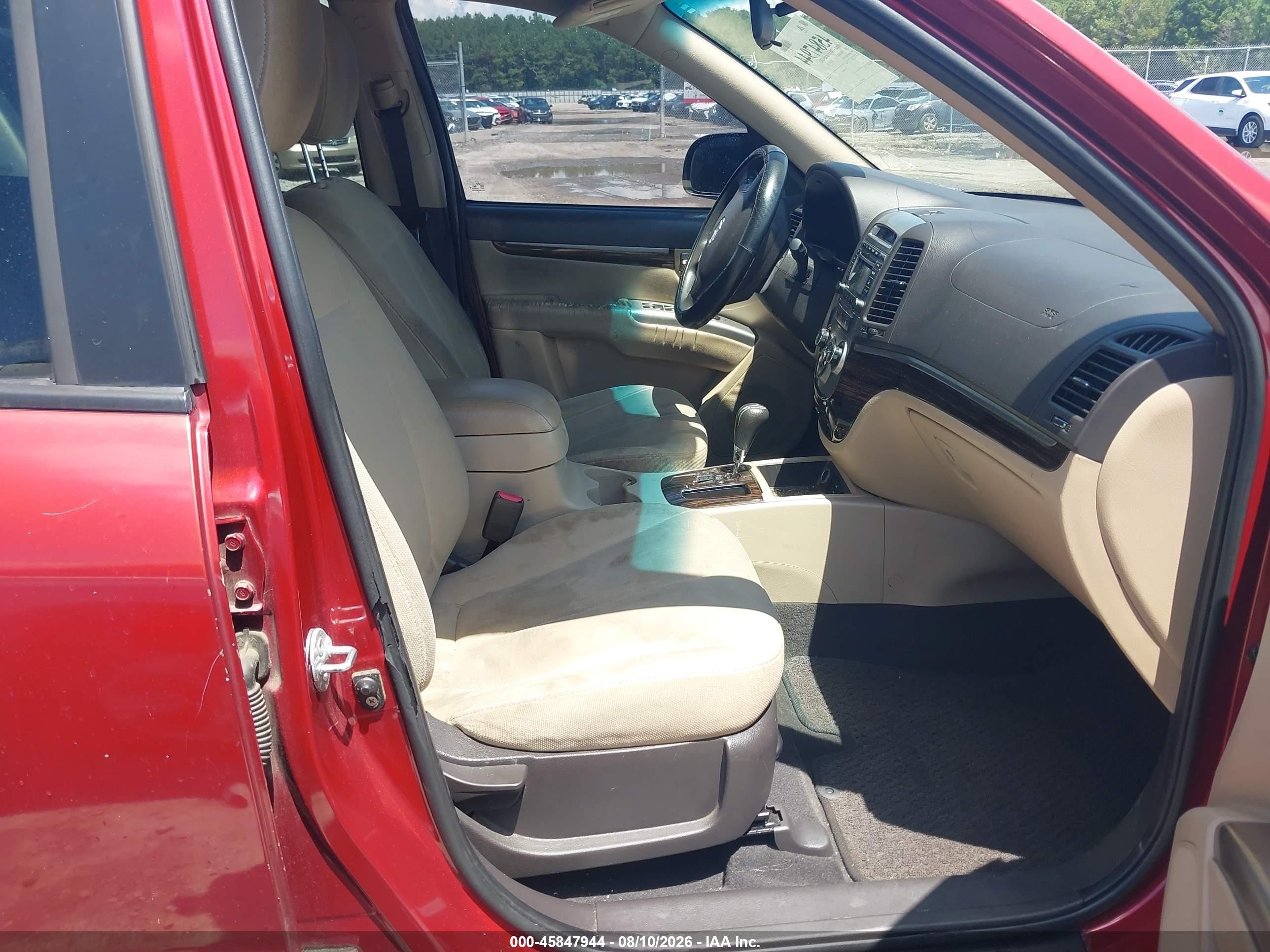 2010 Hyundai Santa Fe Gls Красный vin: 5NMSG3AB2AH383656