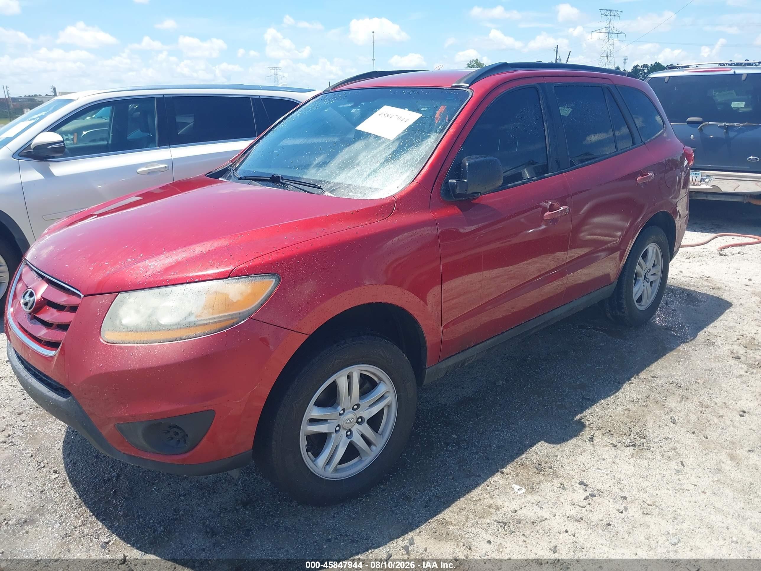 2010 Hyundai Santa Fe Gls Красный vin: 5NMSG3AB2AH383656