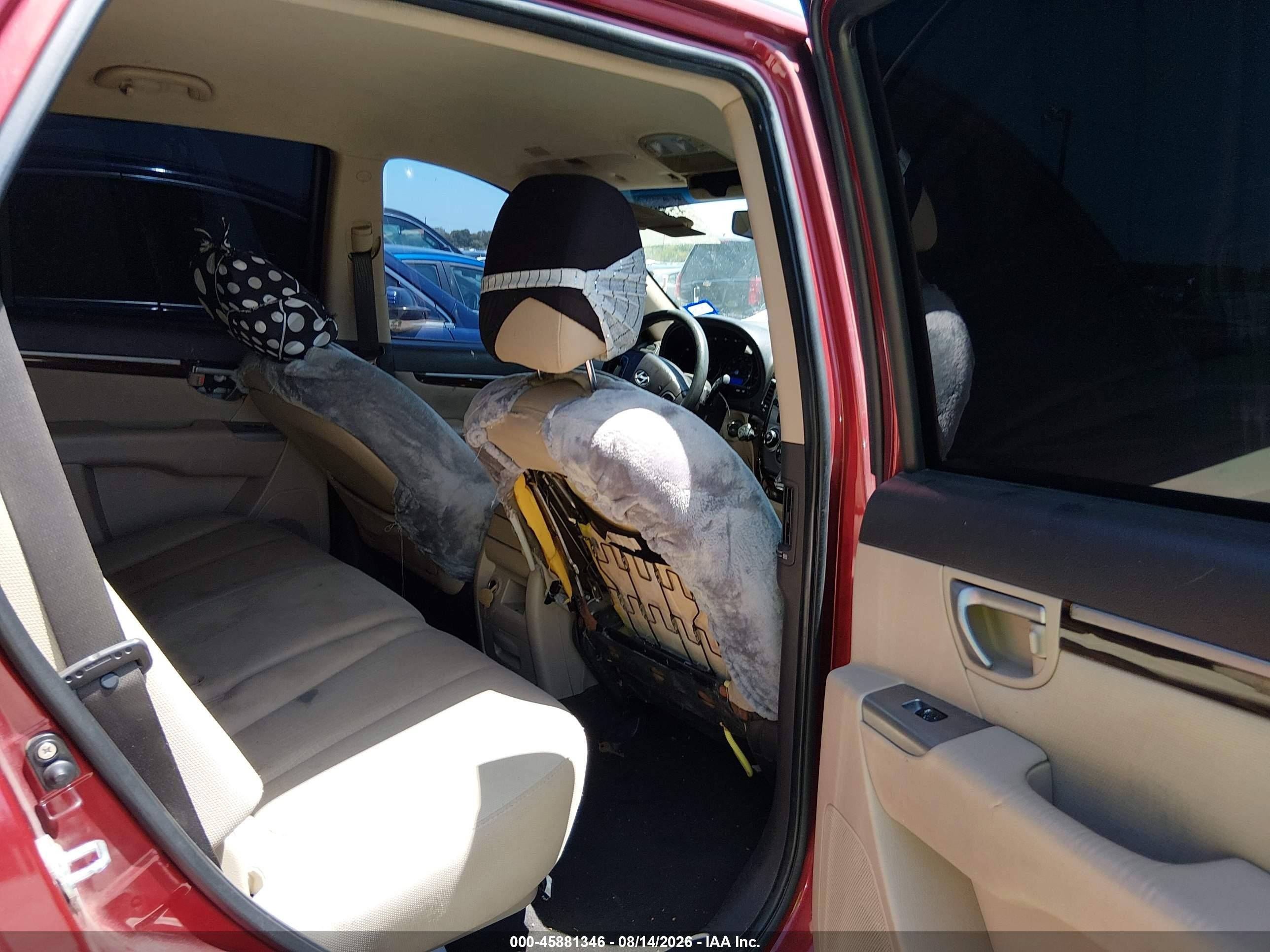 2010 Hyundai Santa Fe Gls Burgundy vin: 5NMSG3AB2AH384368