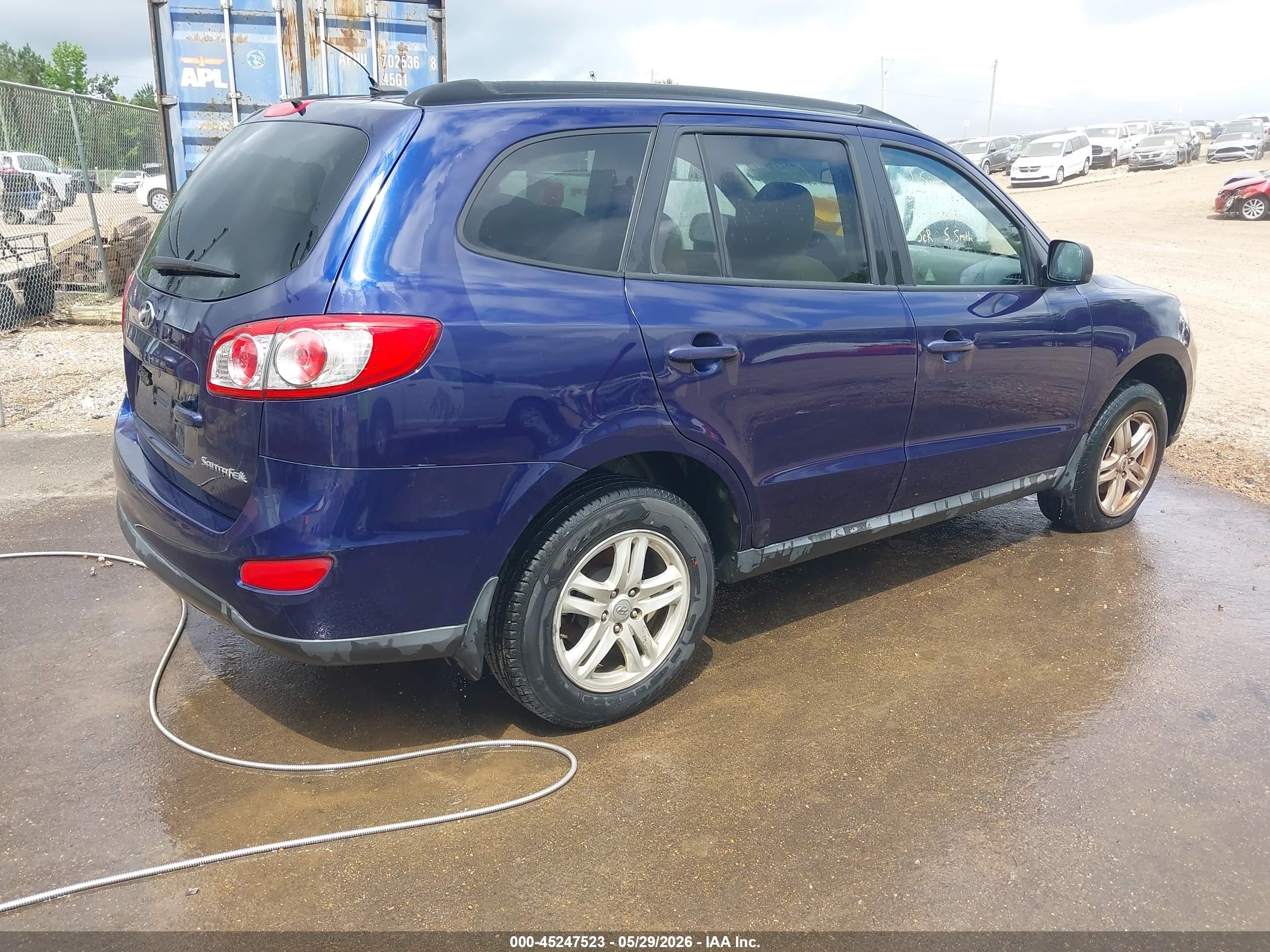 2010 Hyundai Santa Fe Gls Синий vin: 5NMSG3AB2AH397511