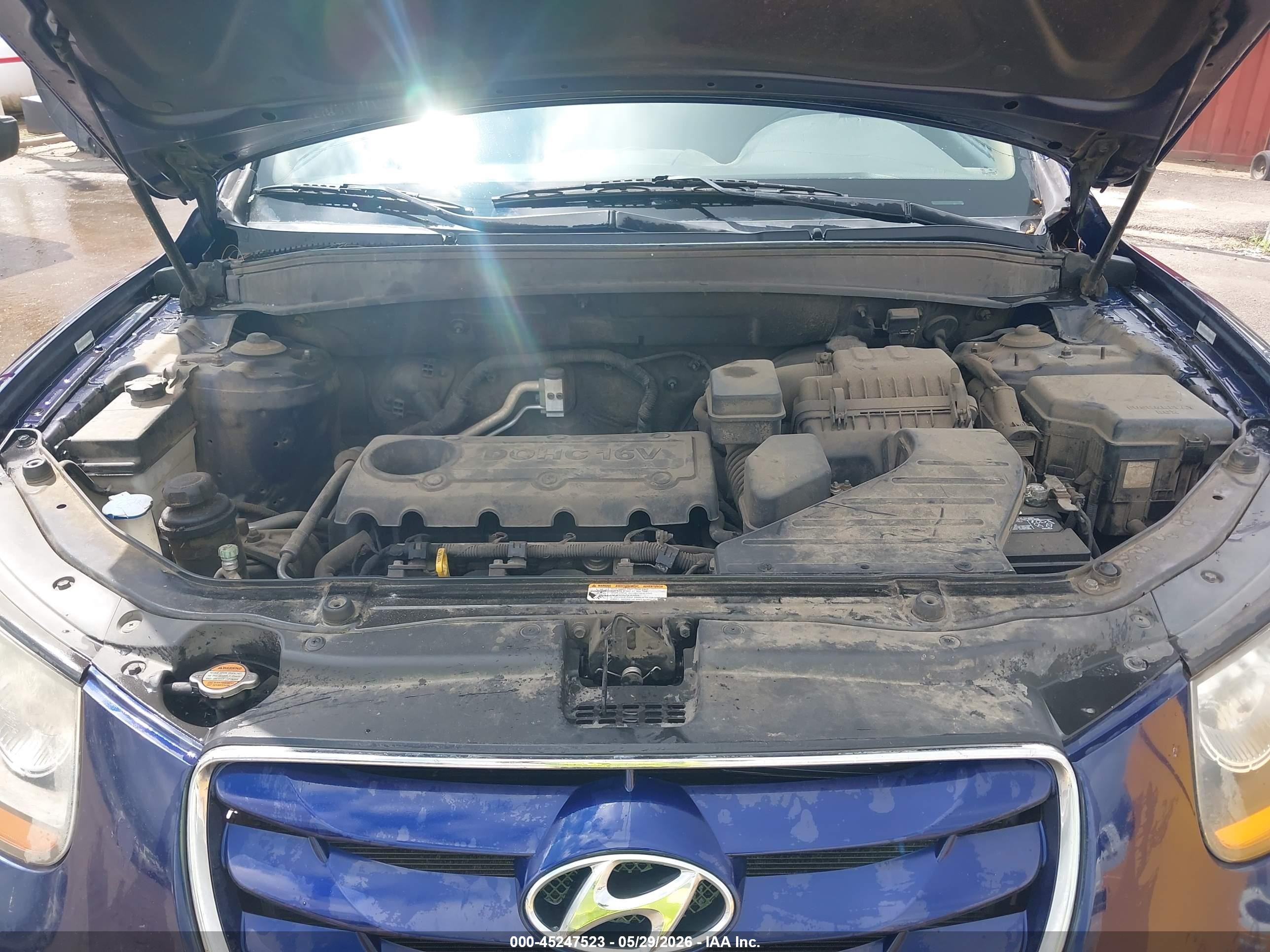 2010 Hyundai Santa Fe Gls Синий vin: 5NMSG3AB2AH397511