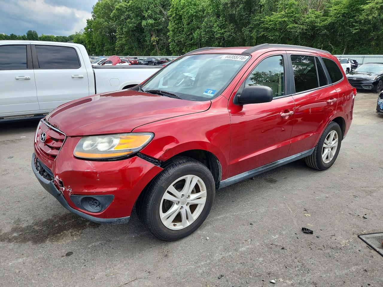 2010 Hyundai Santa Fe Gls Red vin: 5NMSG3AB2AH400133