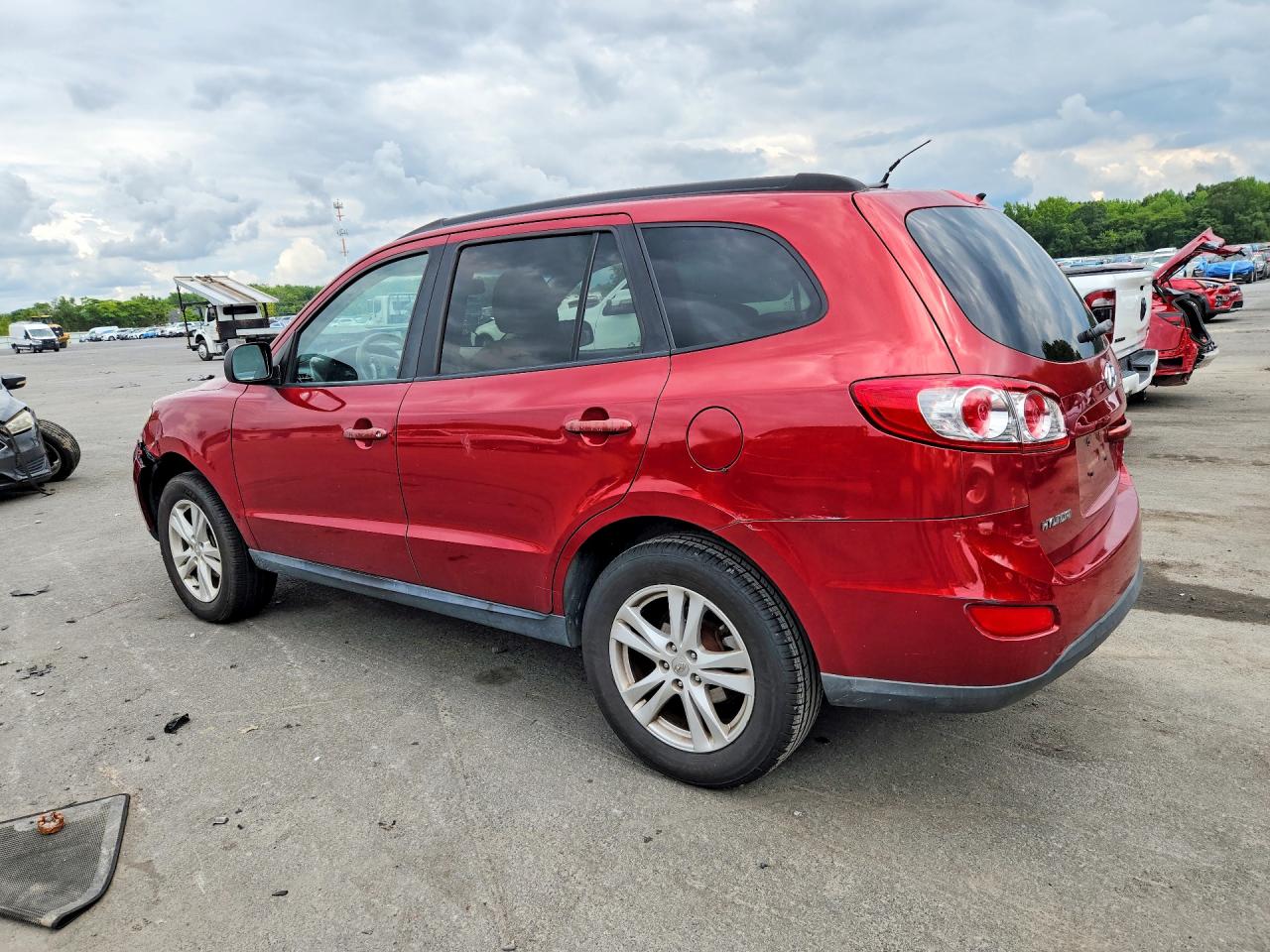 2010 Hyundai Santa Fe Gls Red vin: 5NMSG3AB2AH400133
