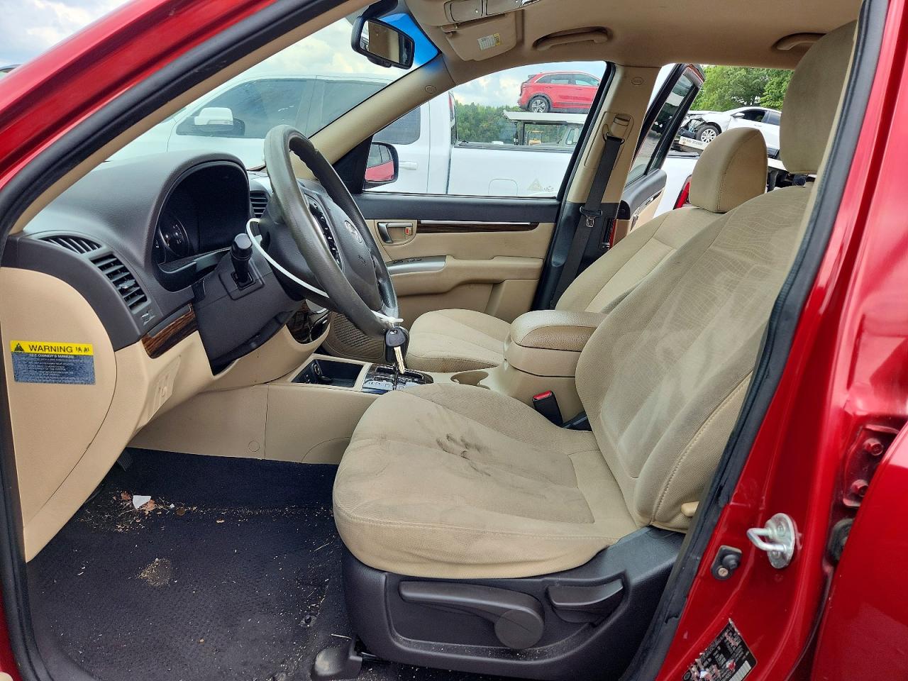 2010 Hyundai Santa Fe Gls Red vin: 5NMSG3AB2AH400133