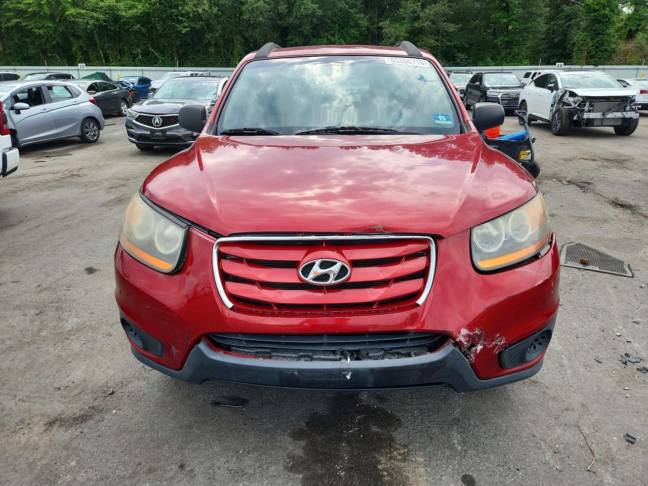 2010 Hyundai Santa Fe Gls Red vin: 5NMSG3AB2AH400133