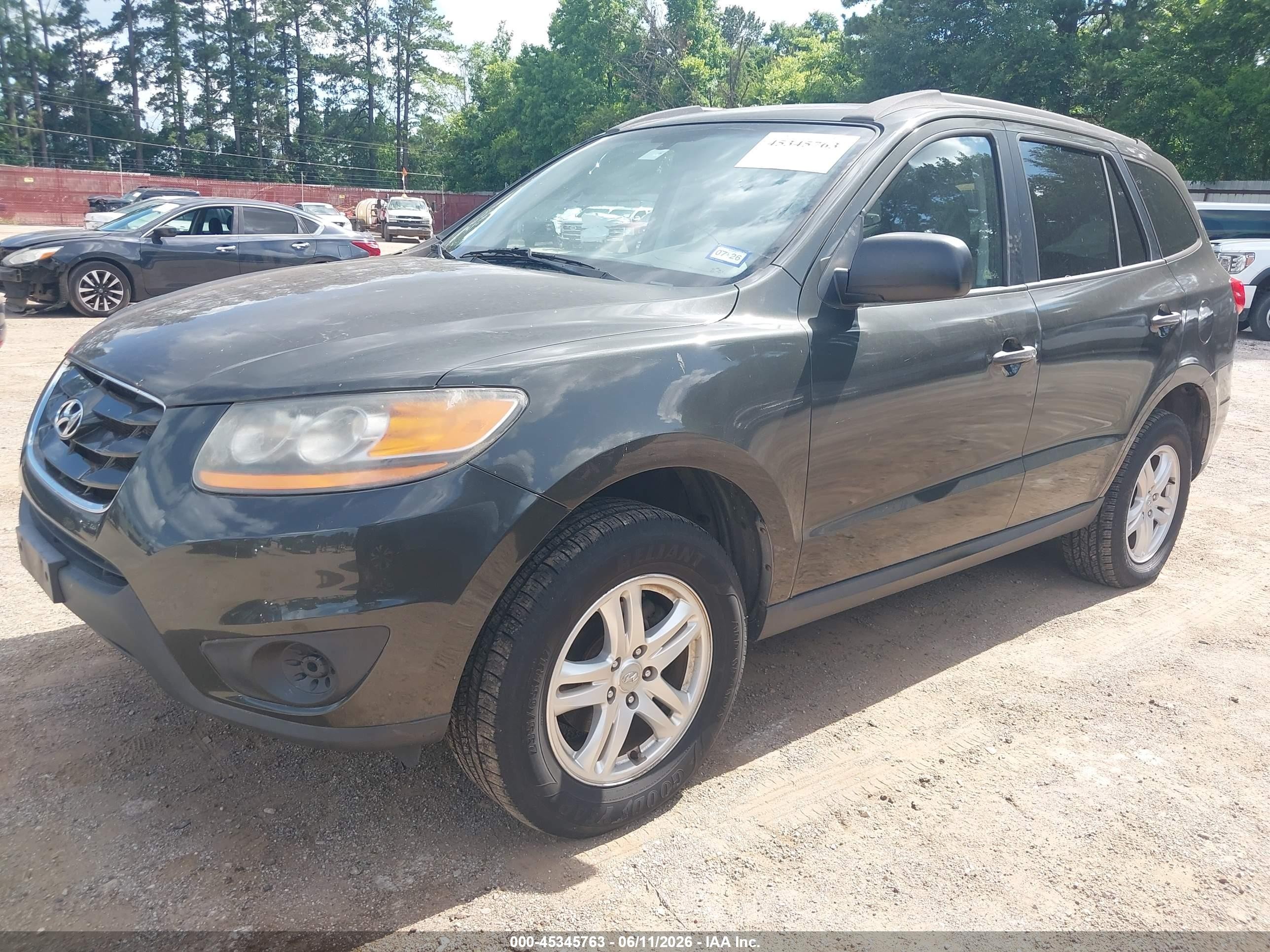 2010 Hyundai Santa Fe Gls Green vin: 5NMSG3AB3AH333624