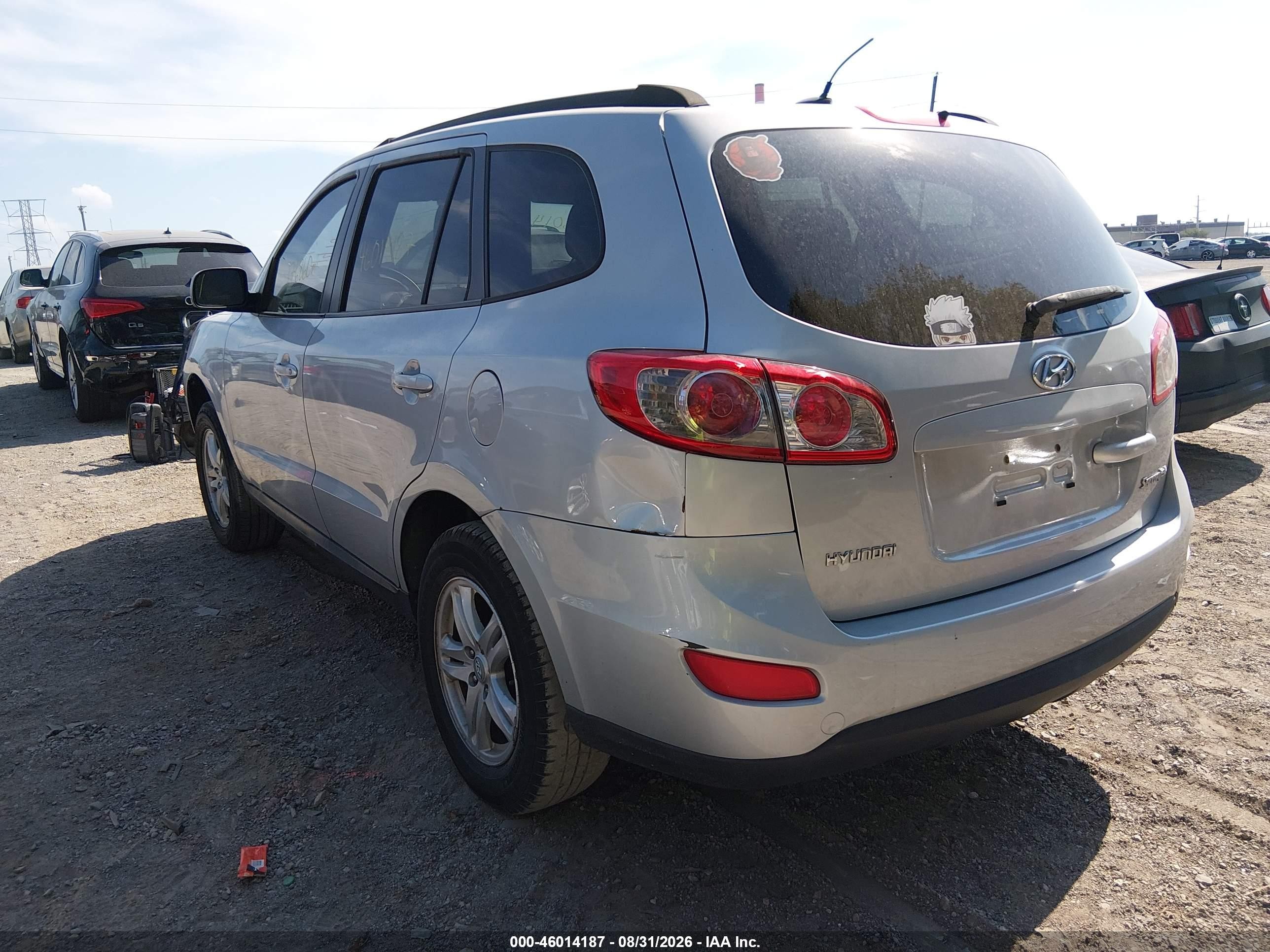 2010 Hyundai Santa Fe Gls Silver vin: 5NMSG3AB3AH338127