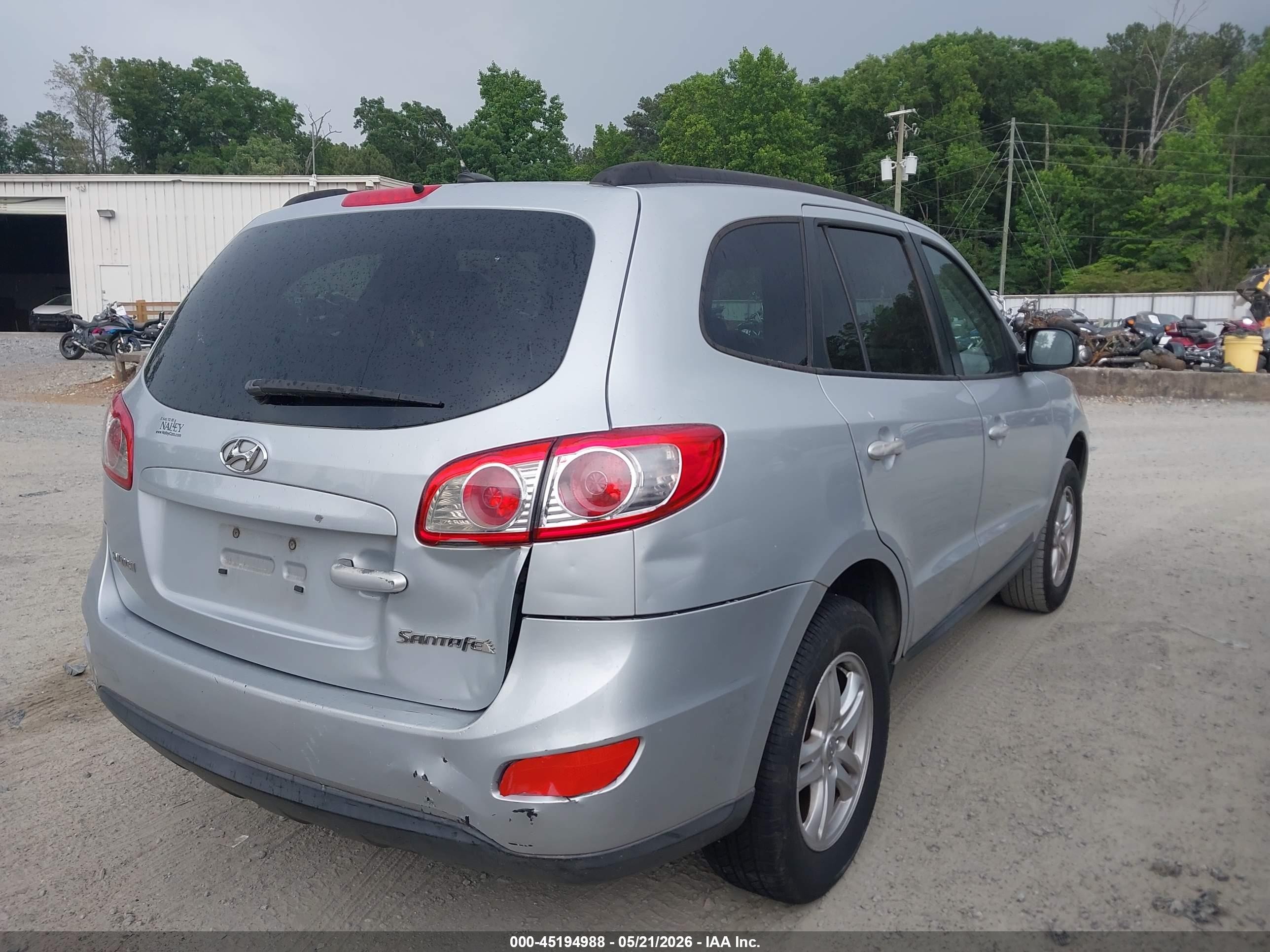2010 Hyundai Santa Fe Gls Silver vin: 5NMSG3AB3AH342632
