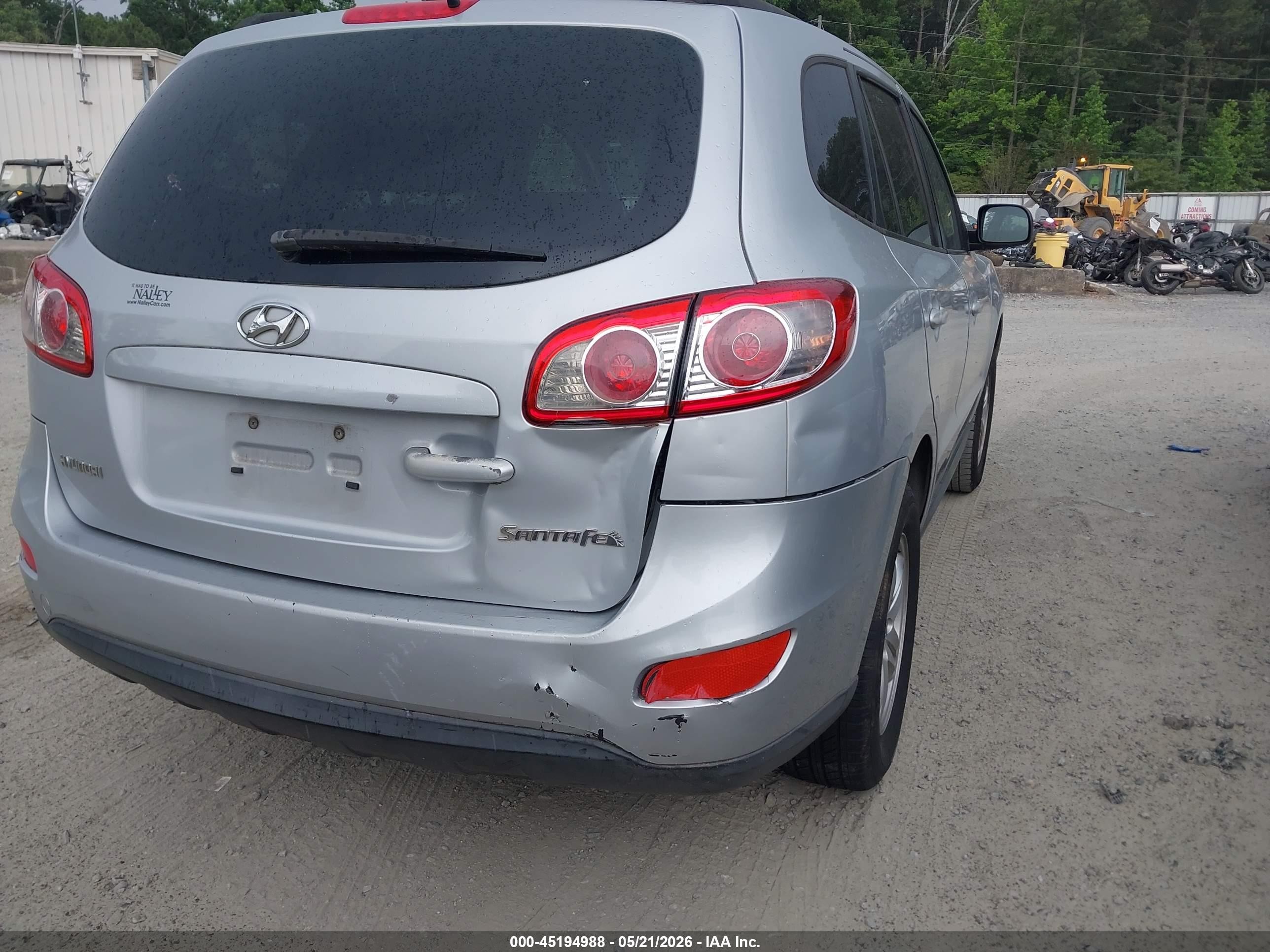 2010 Hyundai Santa Fe Gls Silver vin: 5NMSG3AB3AH342632