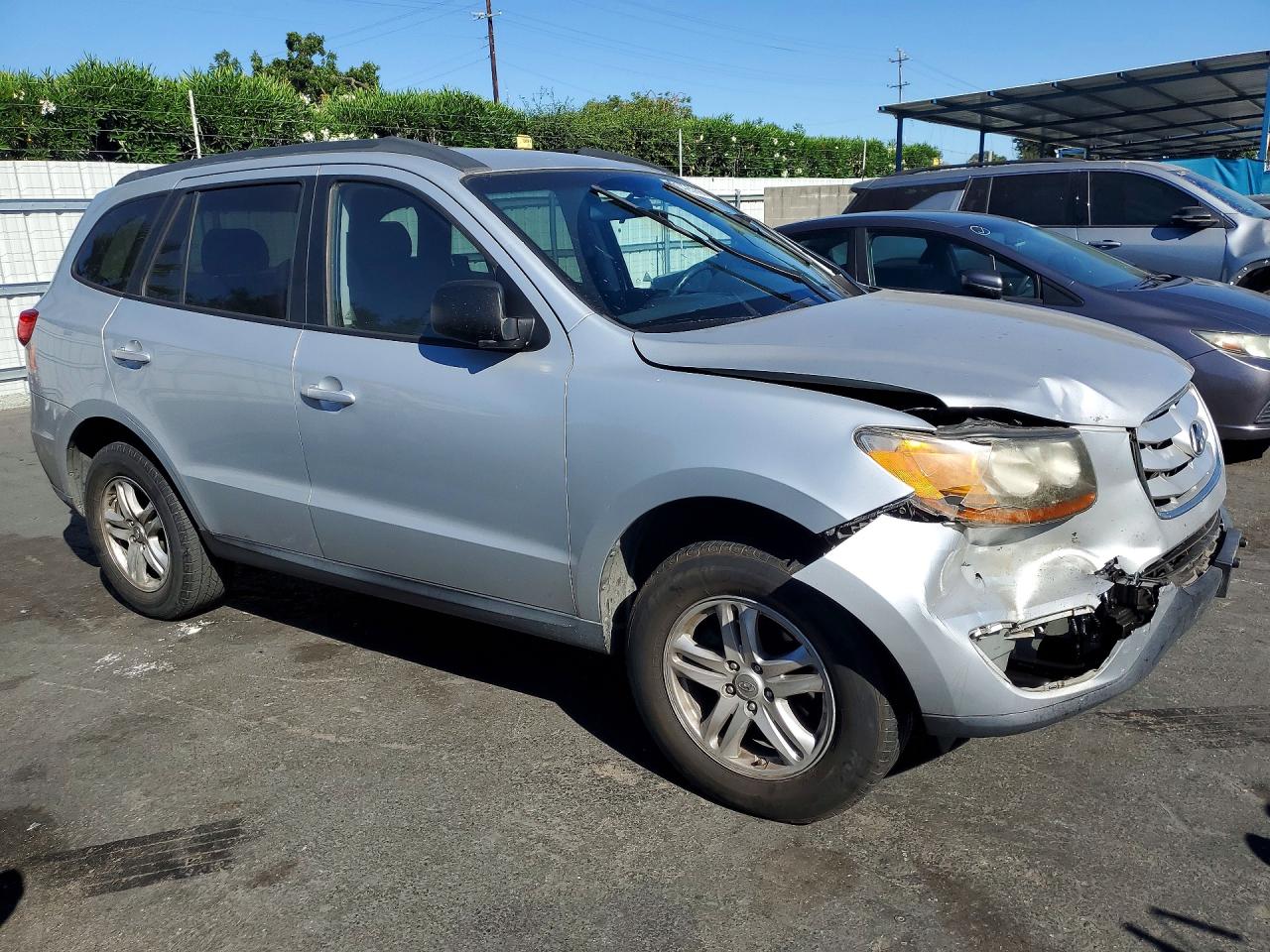 2010 Hyundai Santa Fe Gls Silver vin: 5NMSG3AB3AH343909